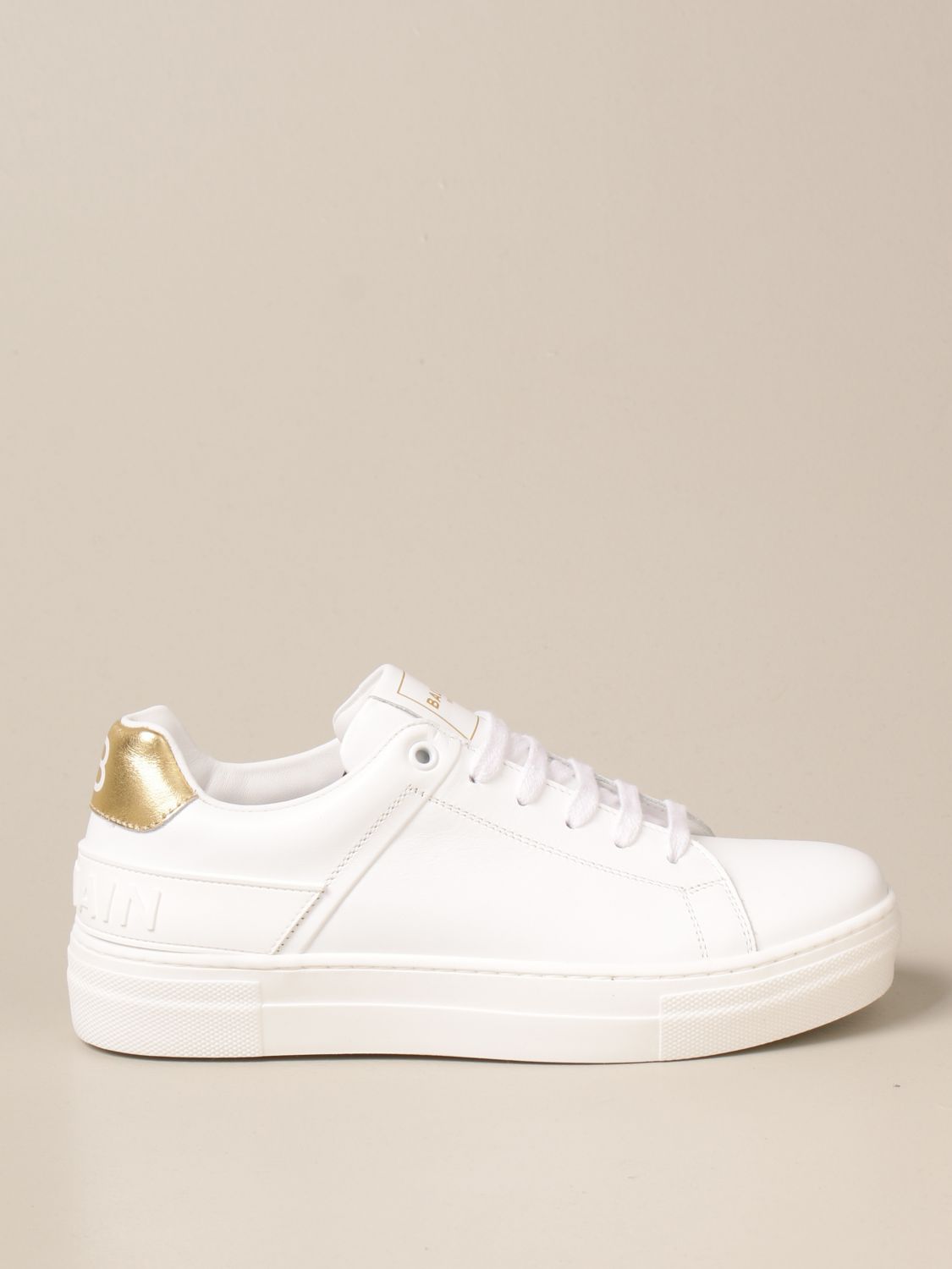 Shoes Balmain: Balmain sneakers in smooth leather white 1 1