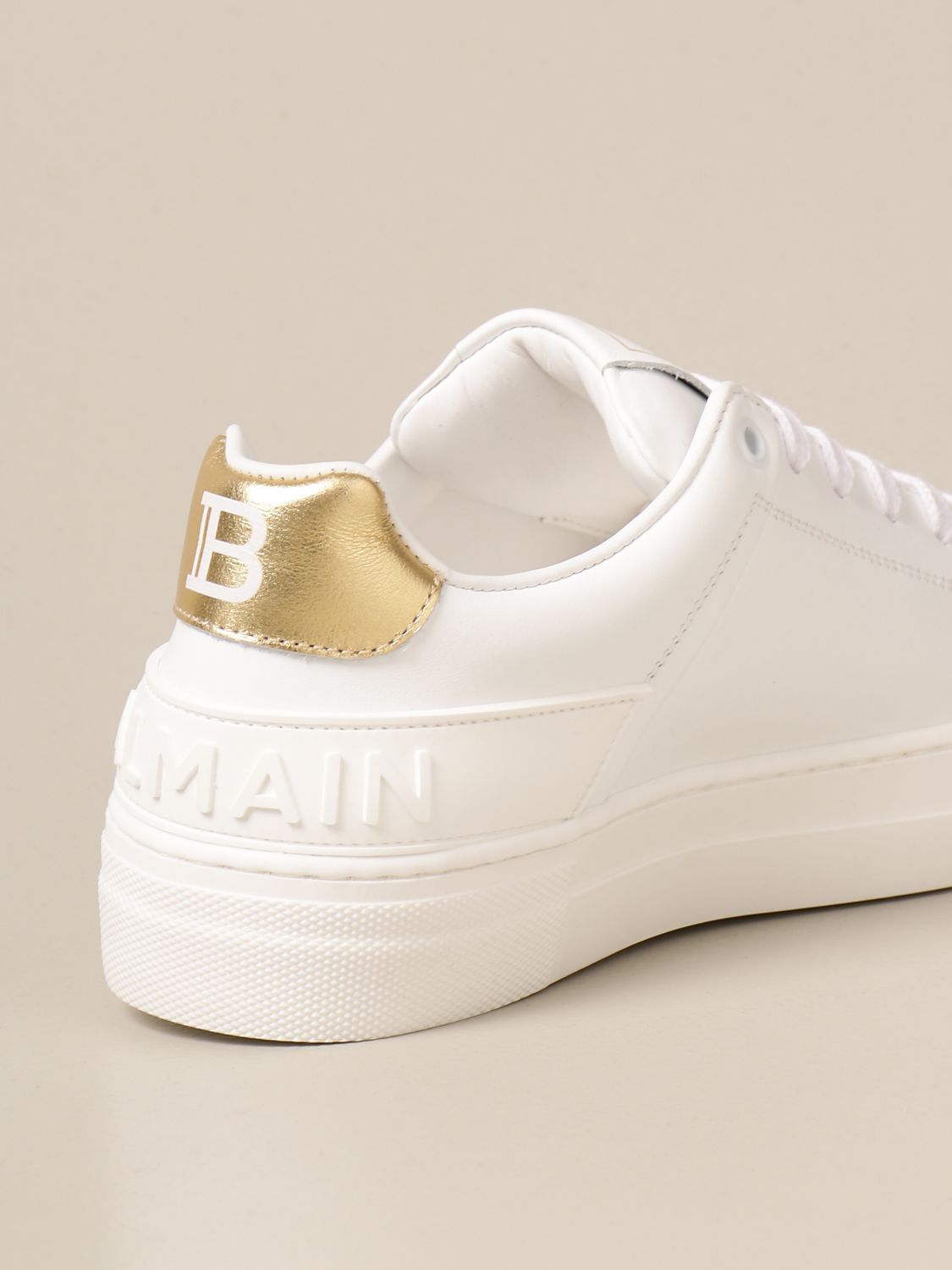 Shoes Balmain: Balmain sneakers in smooth leather white 1 3
