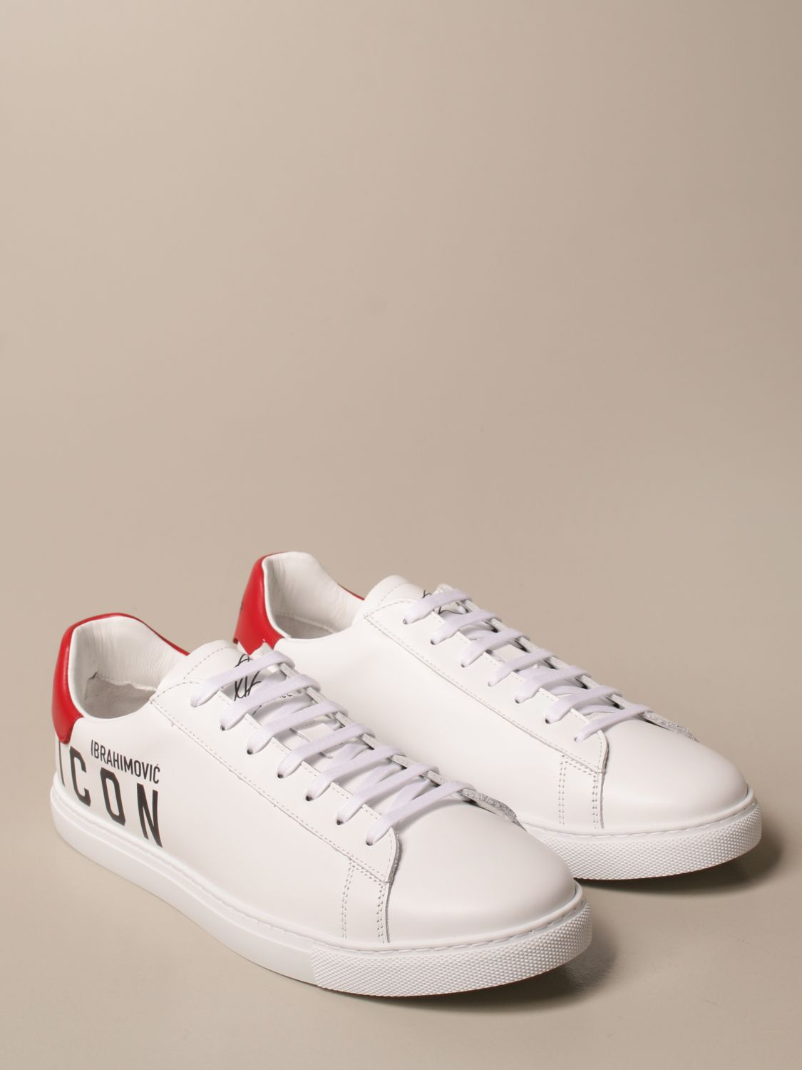 Icon Ibrahimovic x Dsquared2 sneakers in leather with logo