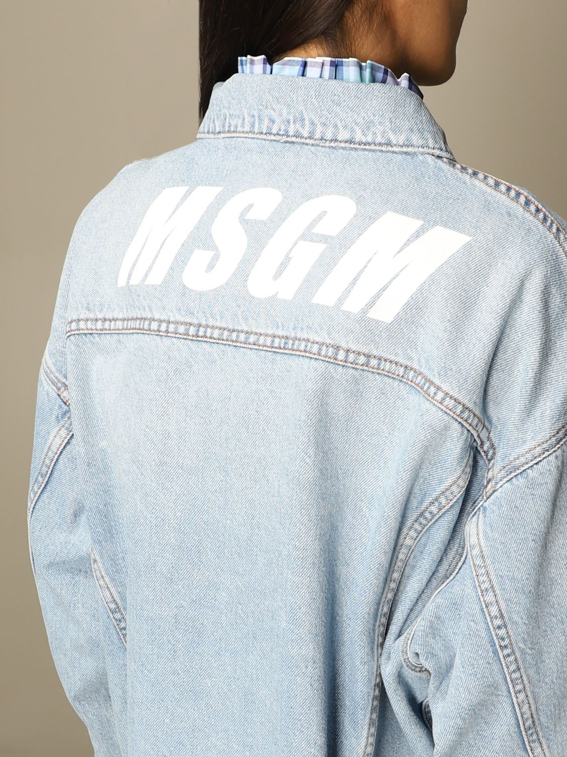 MSGM Purple Denim Jacket – BlackSkinny