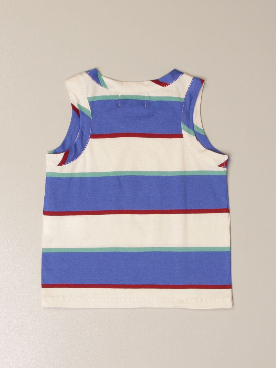 Top Bobo Choses: Bobo Choses tank top with bands with big print ivory 2
