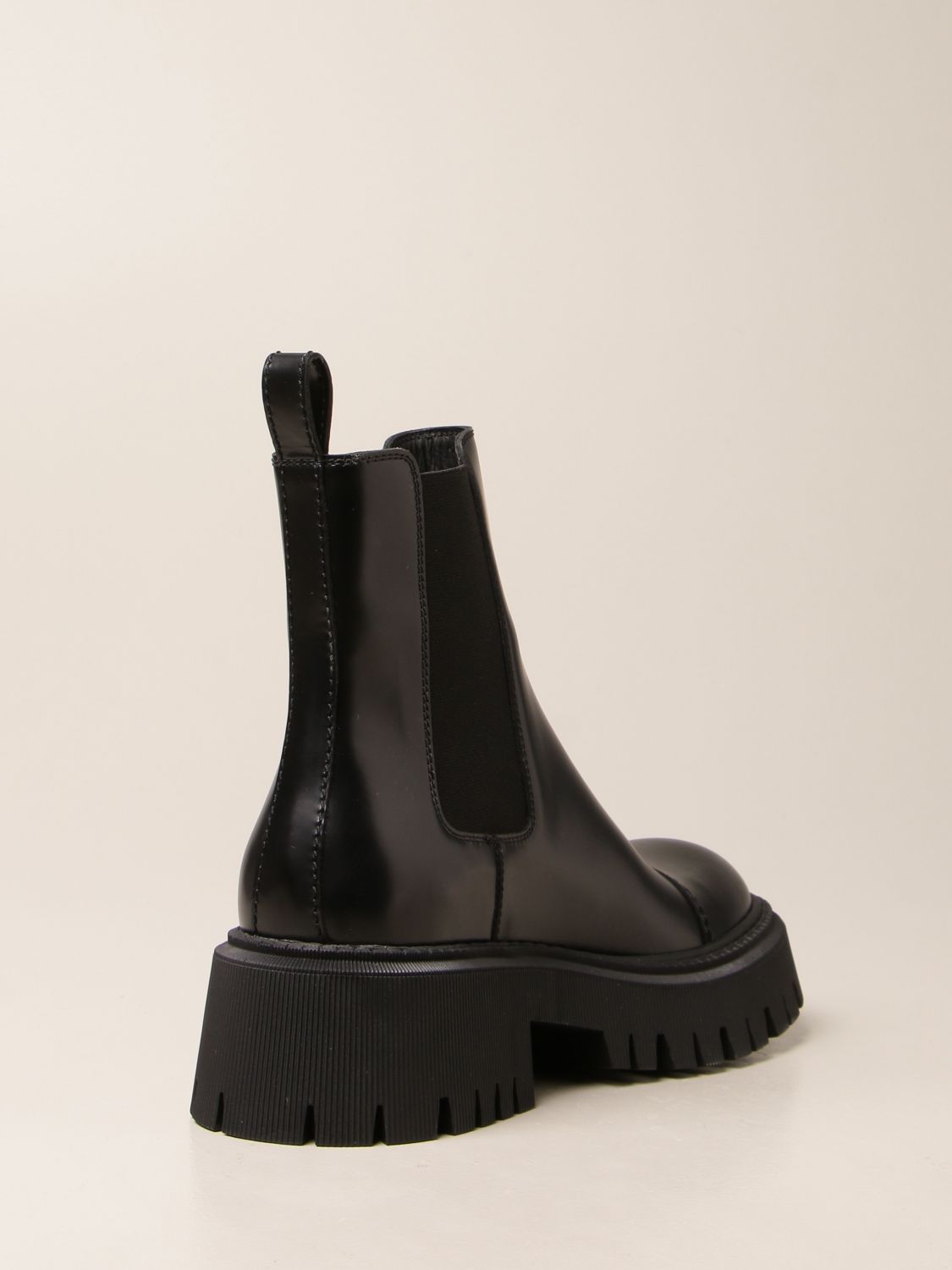 boot calfskin - Black | flat ankle boots 641399 WA8E9 online at GIGLIO.COM