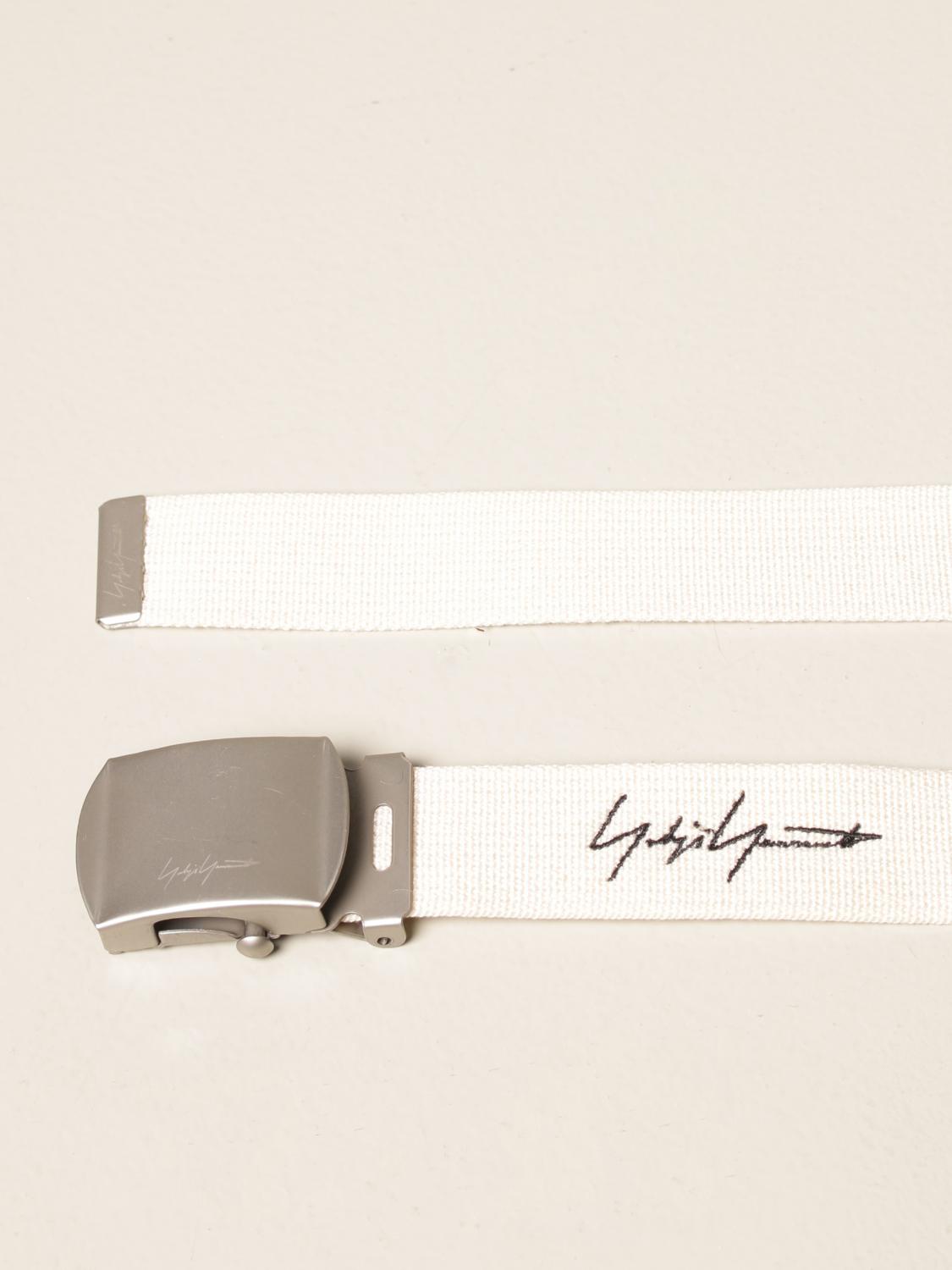 YOHJI YAMAMOTO: canvas belt - Ivory | Yohji Yamamoto belt HDF02560
