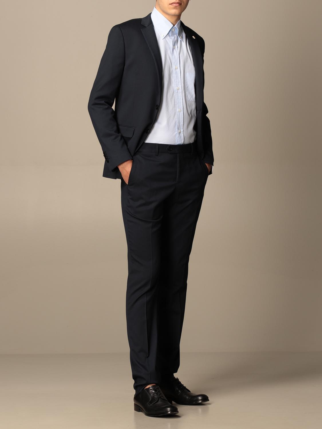 MANUEL RITZ: Suit men - Blue | Suit Manuel Ritz 2931A3318203528 GIGLIO.COM