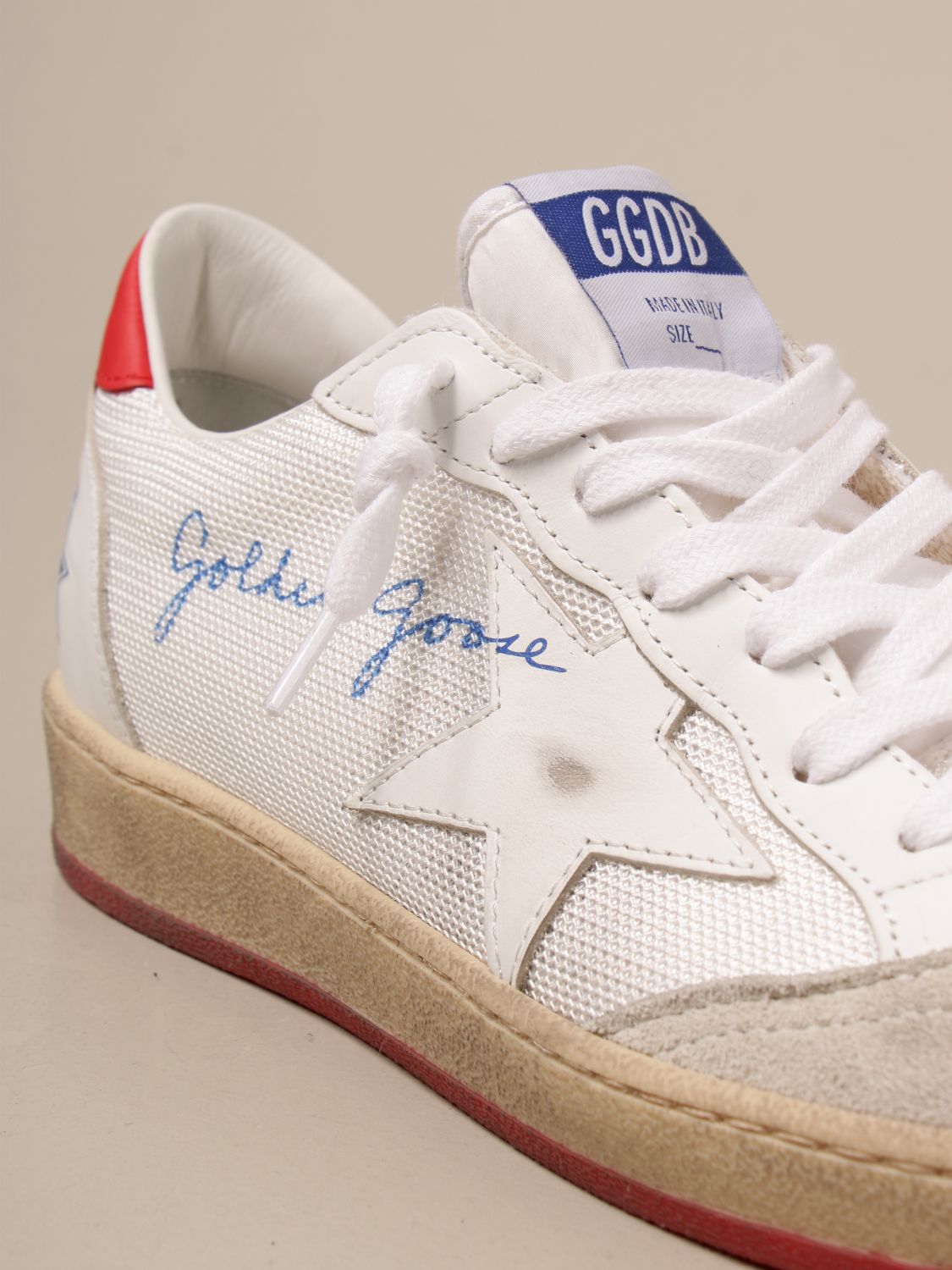 Trainers Golden Goose: Ball Star Golden Goose trainers in mesh red 4