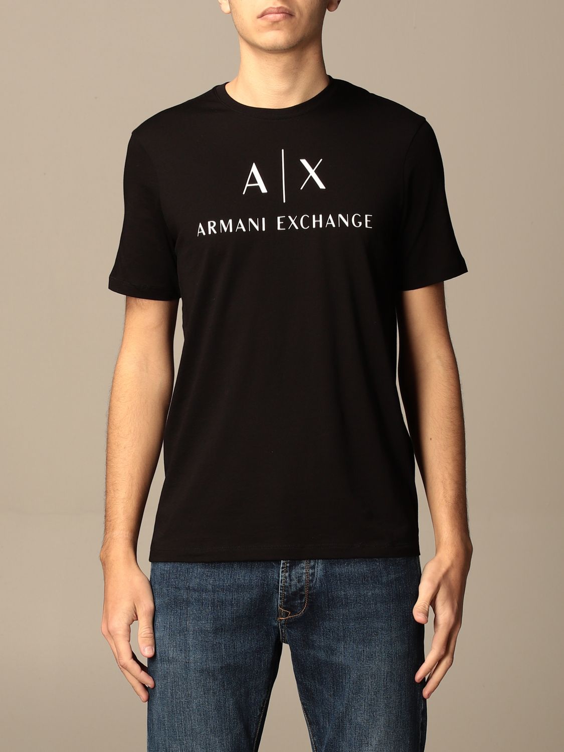 ARMANI EXCHANGE: t-shirt for men - Black | Armani Exchange t-shirt ...