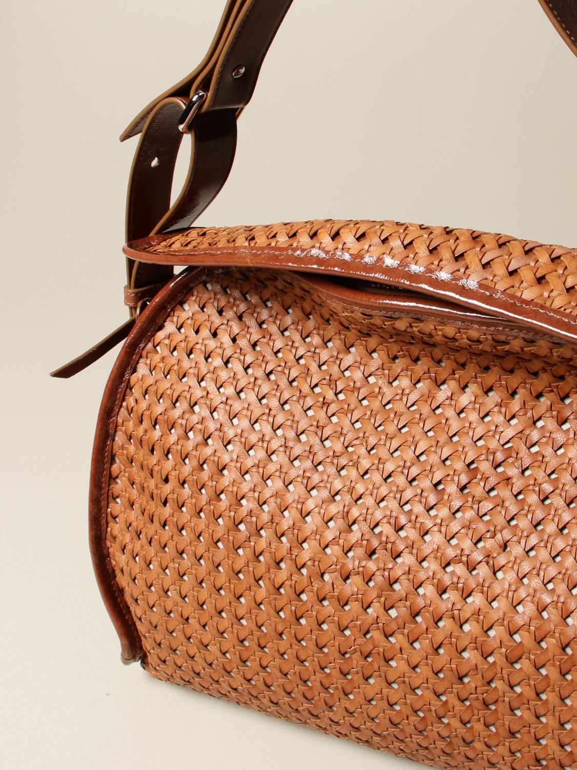 CARDITOSALE: Way bag in woven leather - Brown | Carditosale