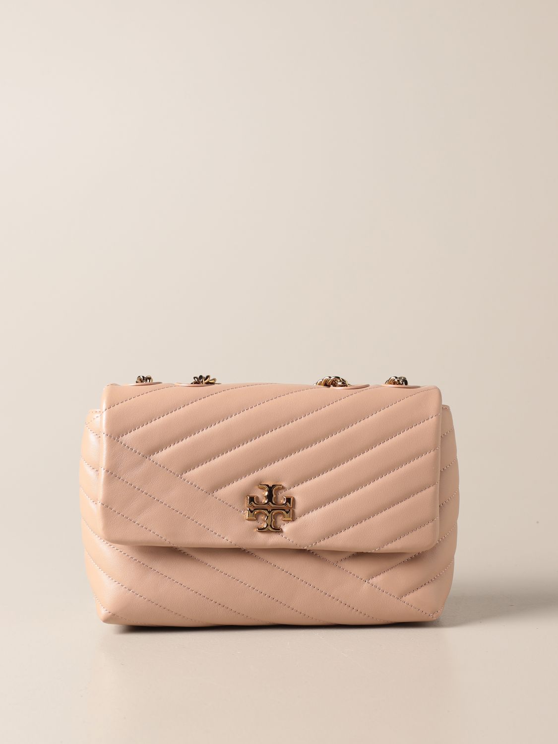 TORY BURCH: Kira bag in quilted leather - Sand | Tory Burch crossbody bags  64963 online on 