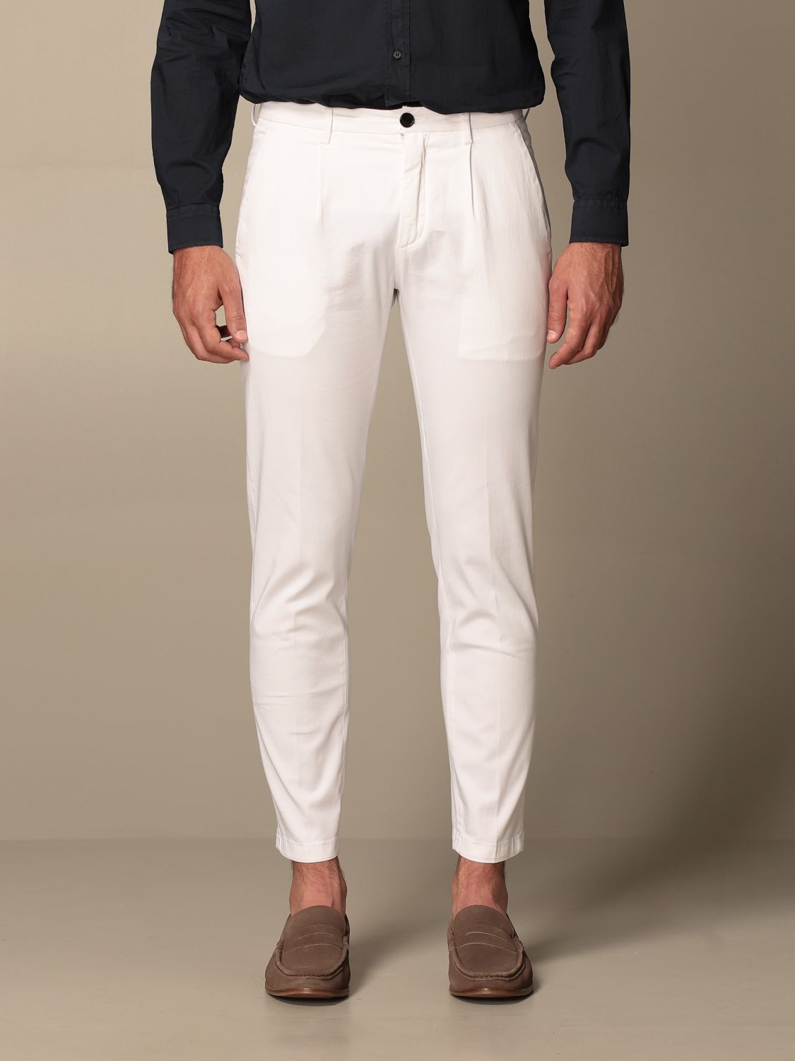 Pantalone Department 5: Pantalone Department Five in cotone bianco 1