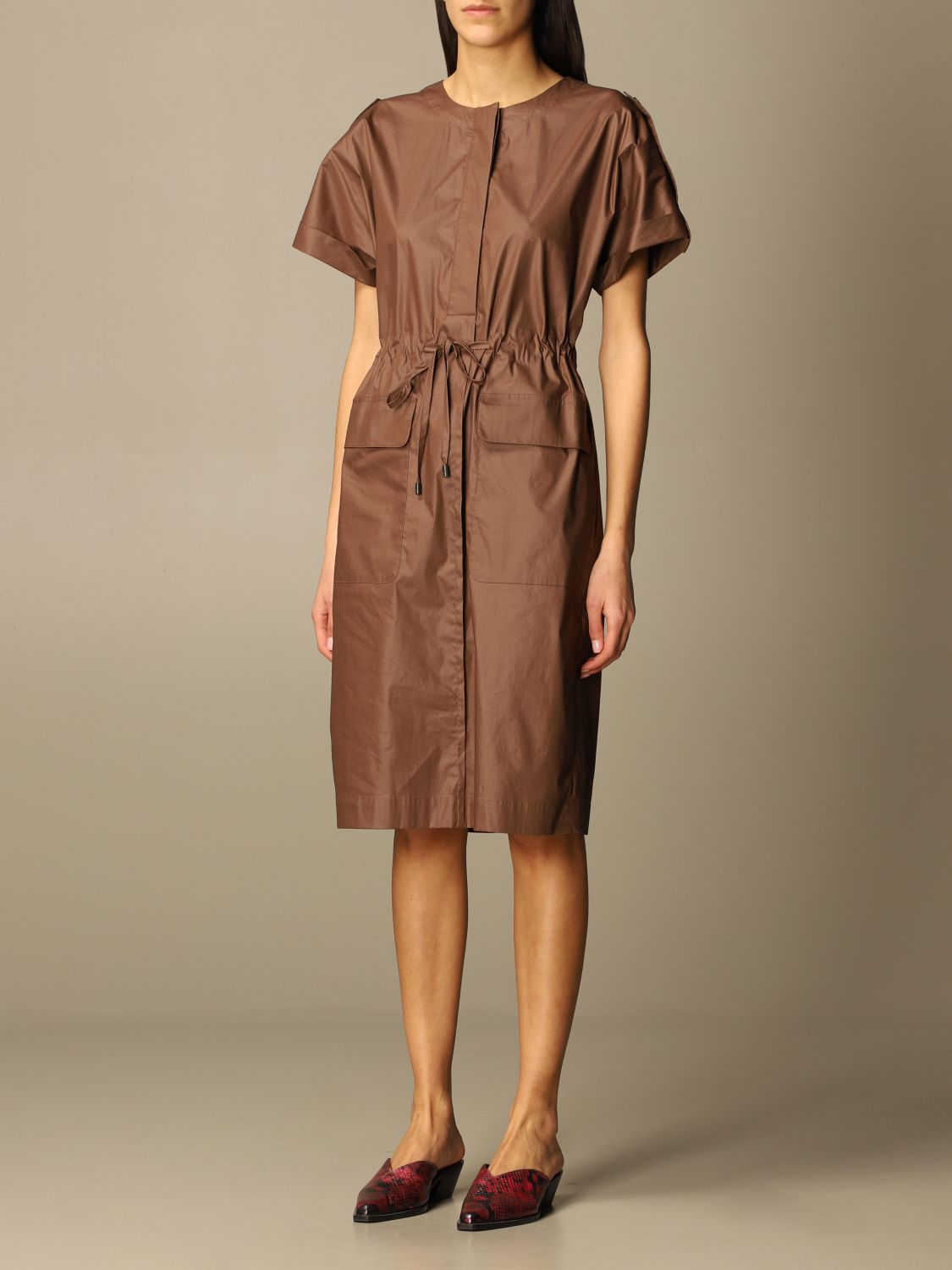 Robes Peserico: Robes femme Peserico marron 3