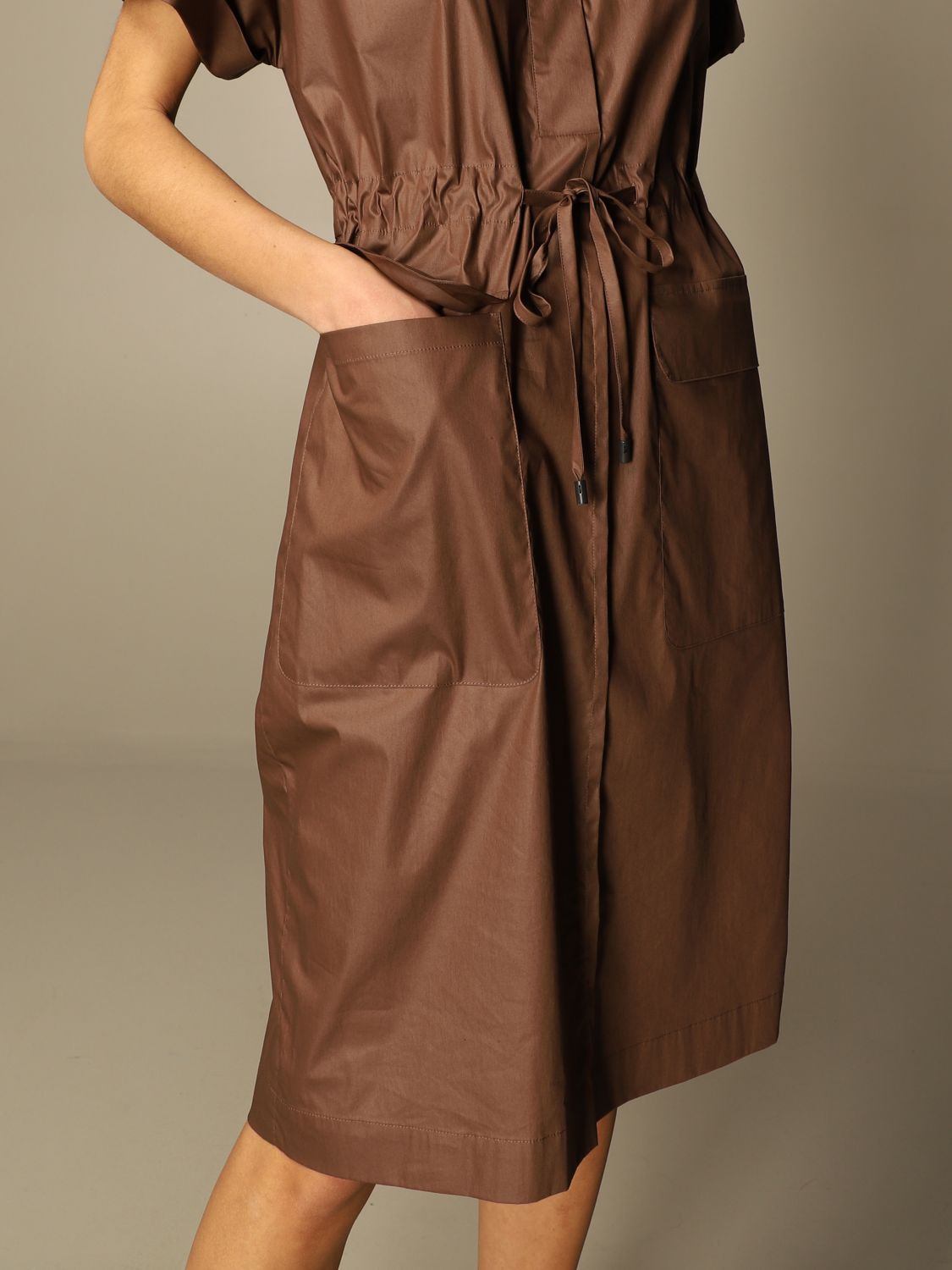 Robes Peserico: Robes femme Peserico marron 4