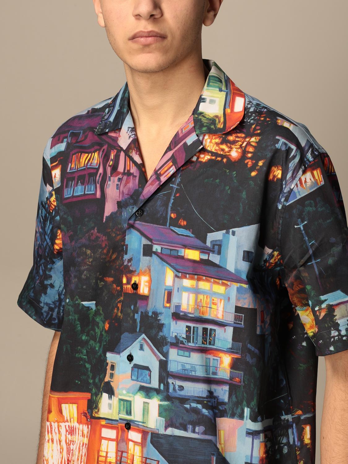 camicia maniche corte fantasia