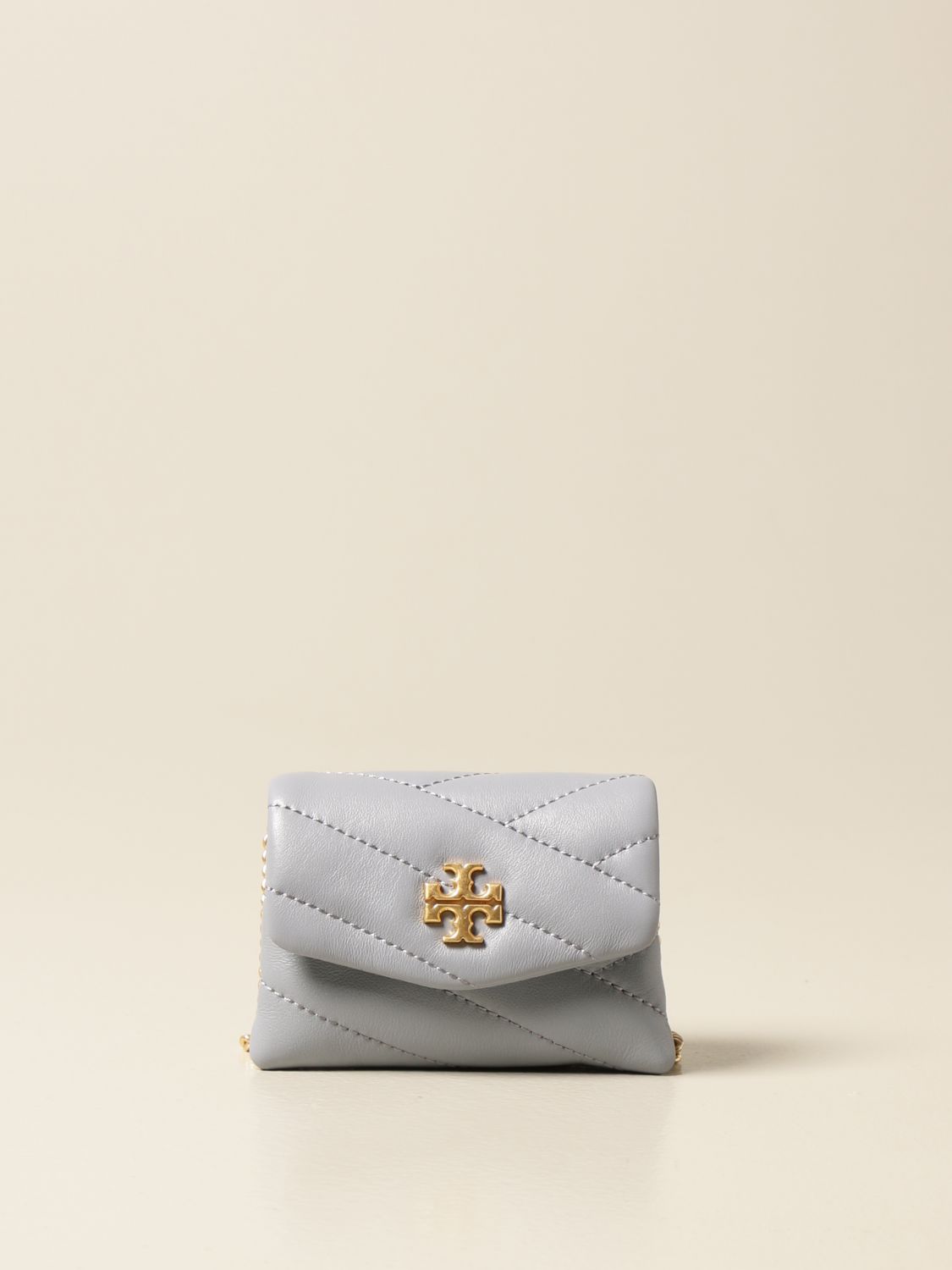 TORY BURCH: Kira nano bag in quilted leather - Blue | Tory Burch mini bag  75608 online on 