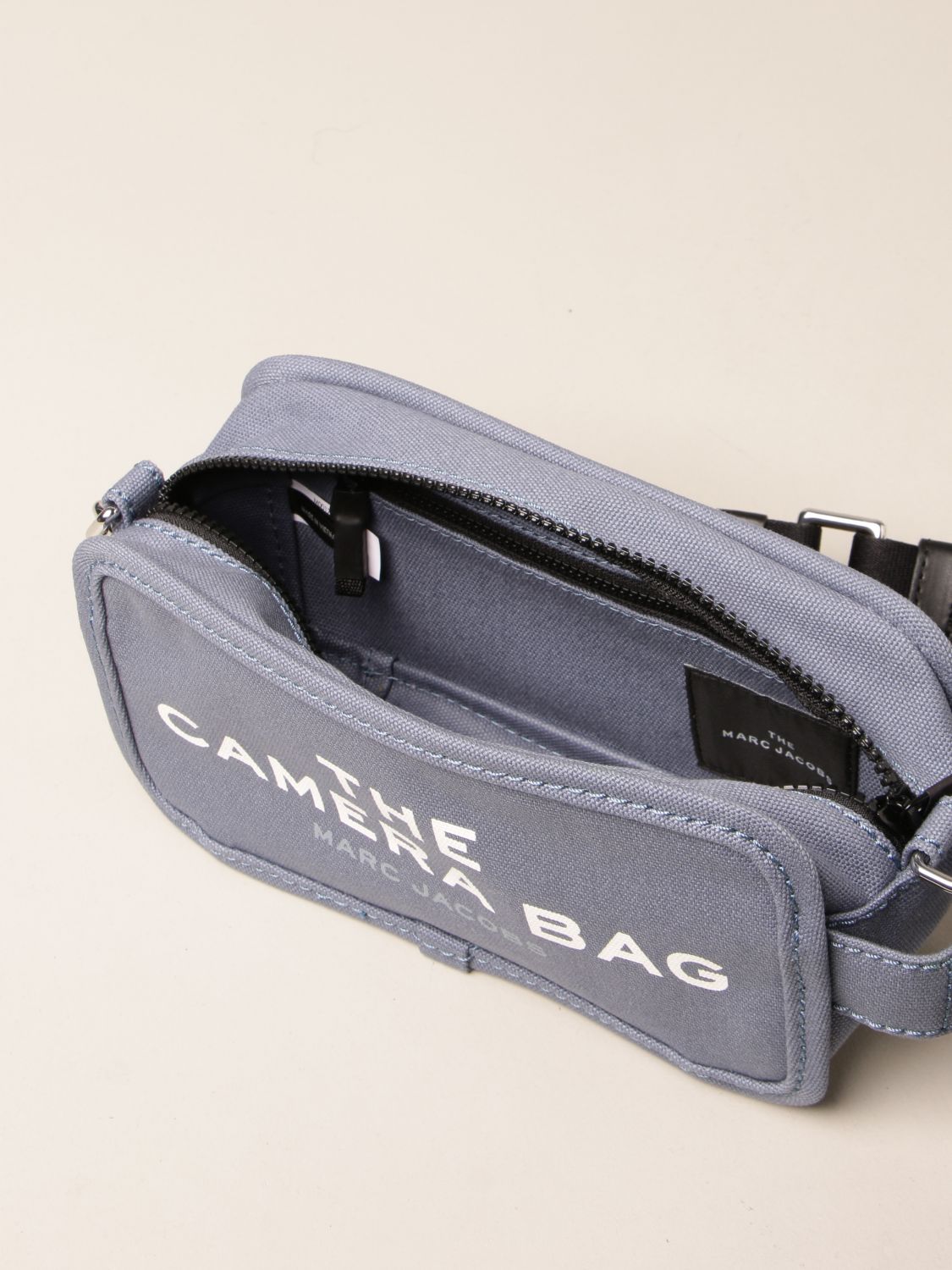 MARC JACOBS: The Camera bag in canvas - Black  Marc Jacobs belt bag  M0017040 online at