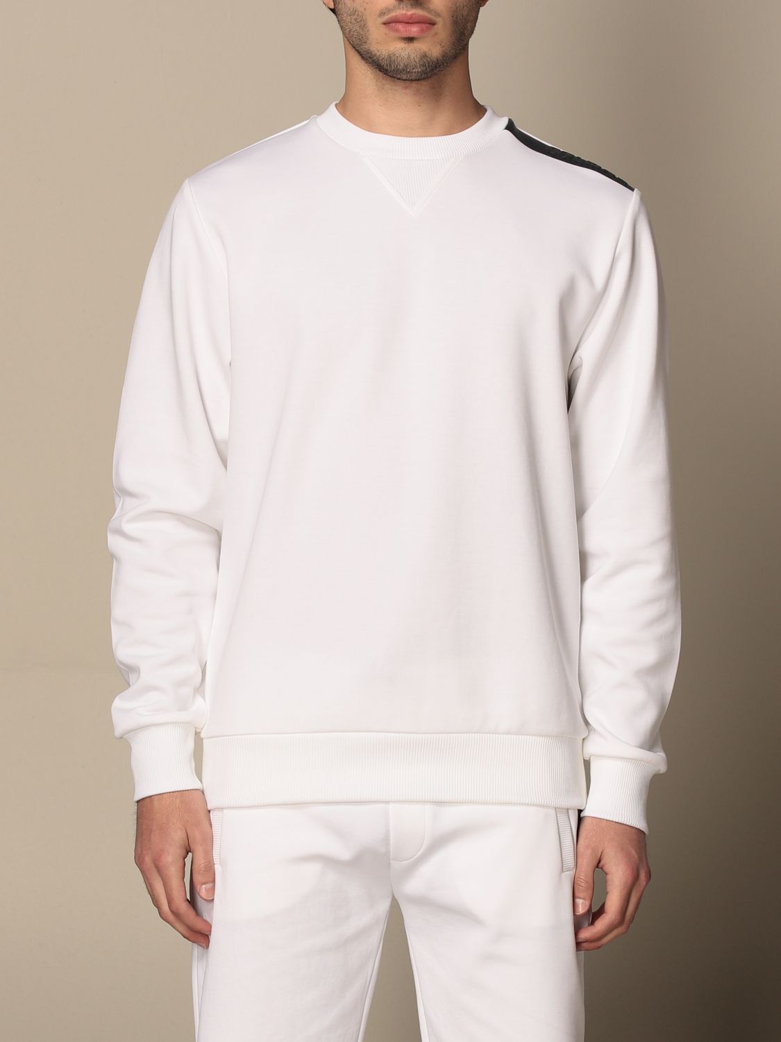 COLMAR: basic crewneck sweatshirt in cotton - White | Colmar sweatshirt ...