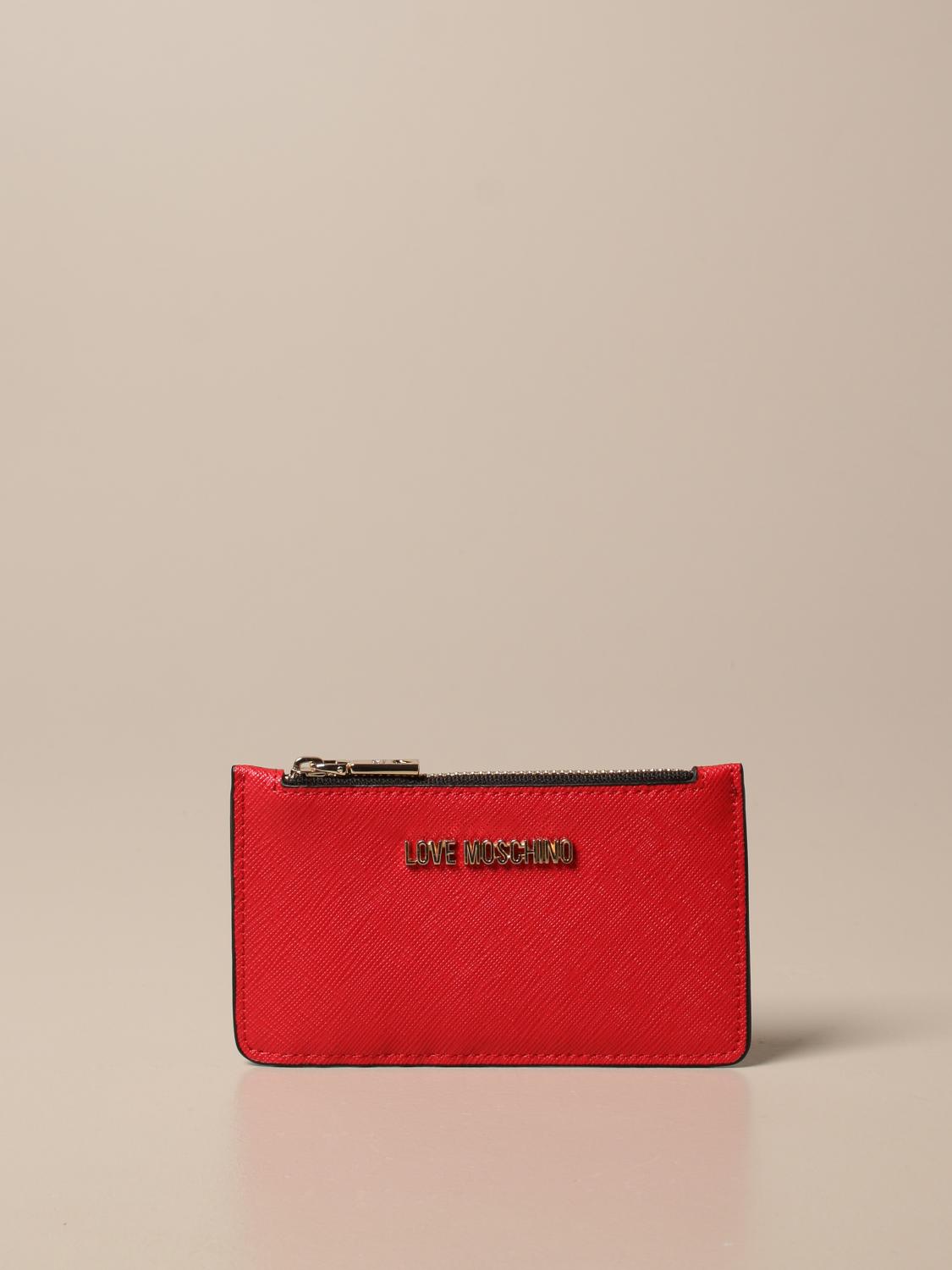 love moschino wallet red