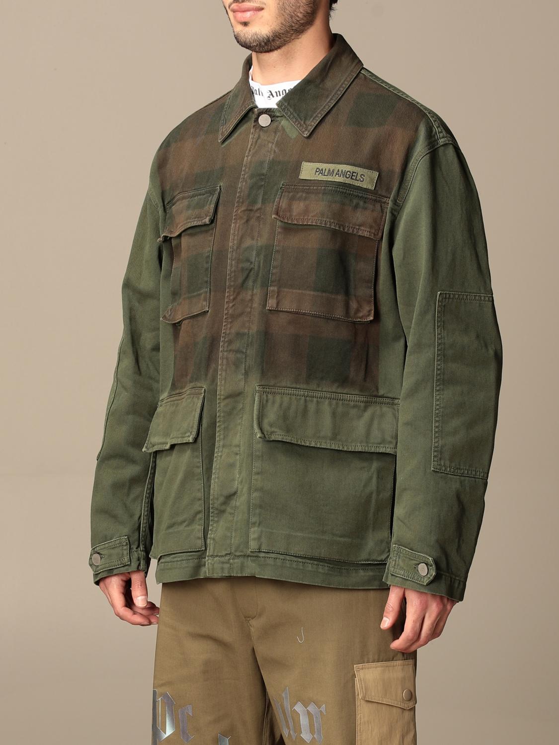 palm angels military jacket