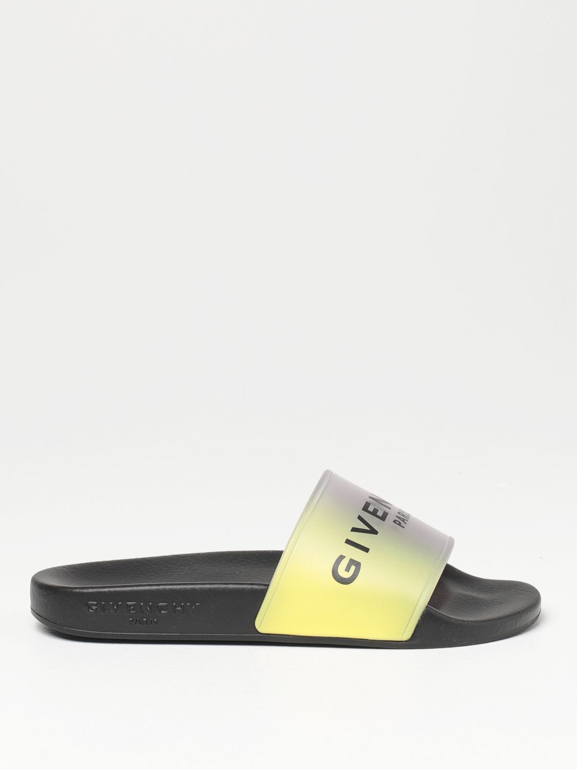 GIVENCHY: slide sandals in rubber - Multicolor | Givenchy shoes H19043  online on 