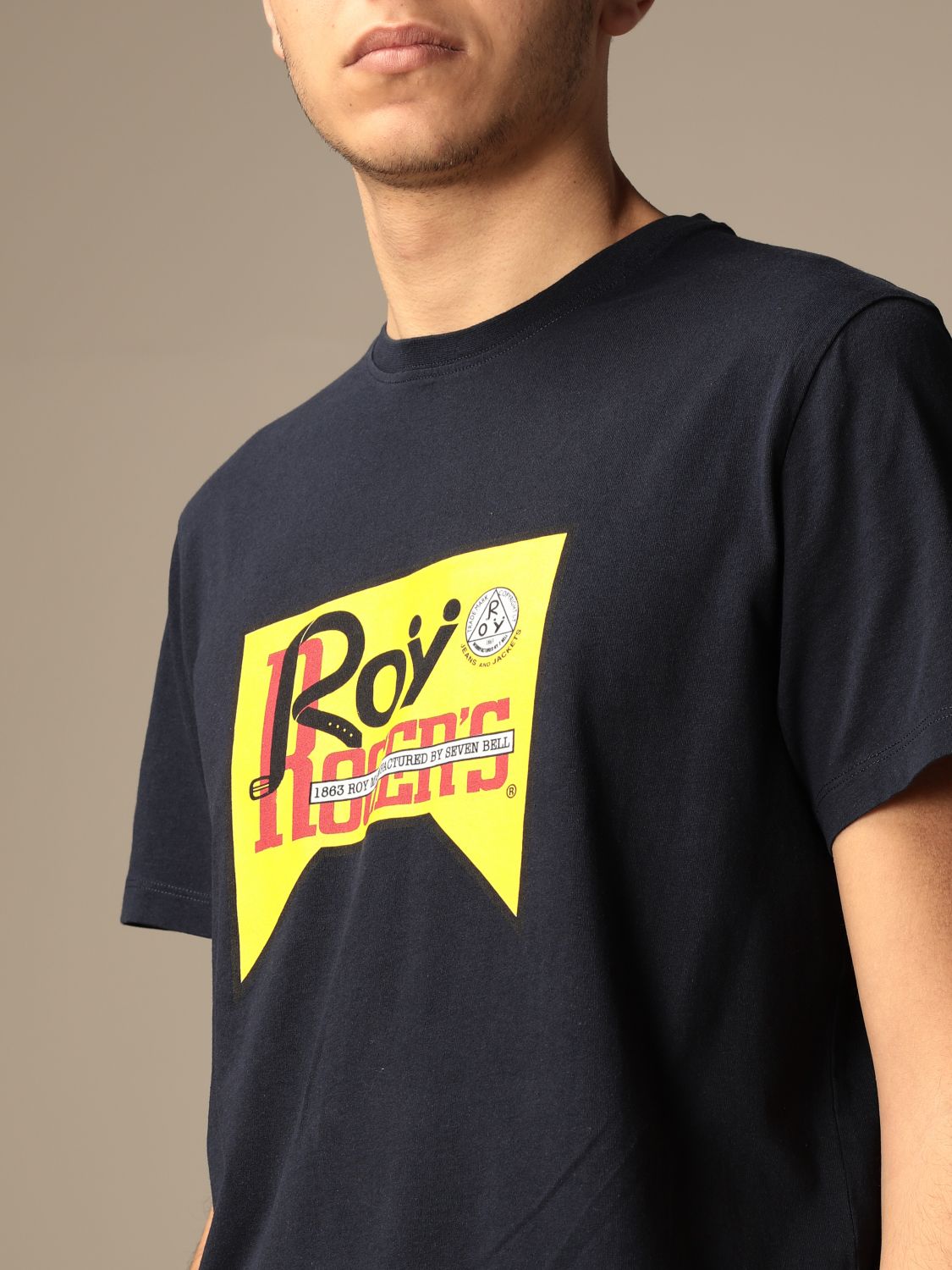 ROY ROGERS: t-shirt for men - Blue | Roy Rogers t-shirt ...