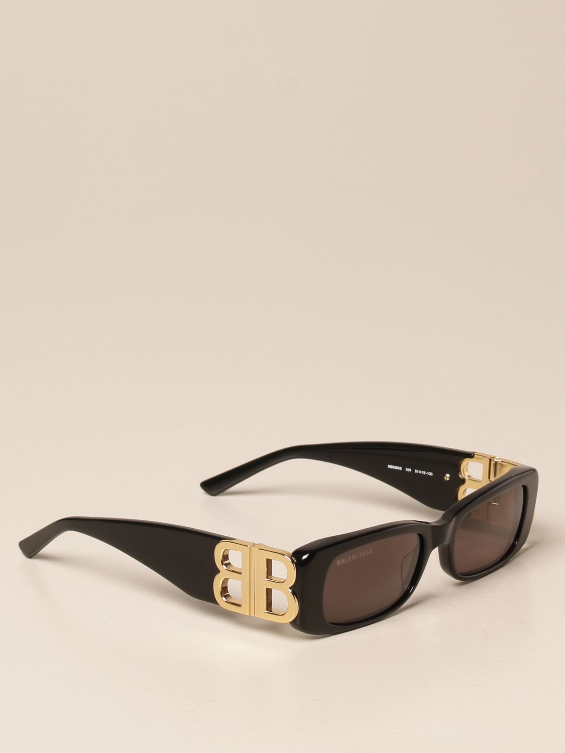 Balenciaga Dynasty Black Sunglasses Featuring BB Gold Logo | lupon.gov.ph