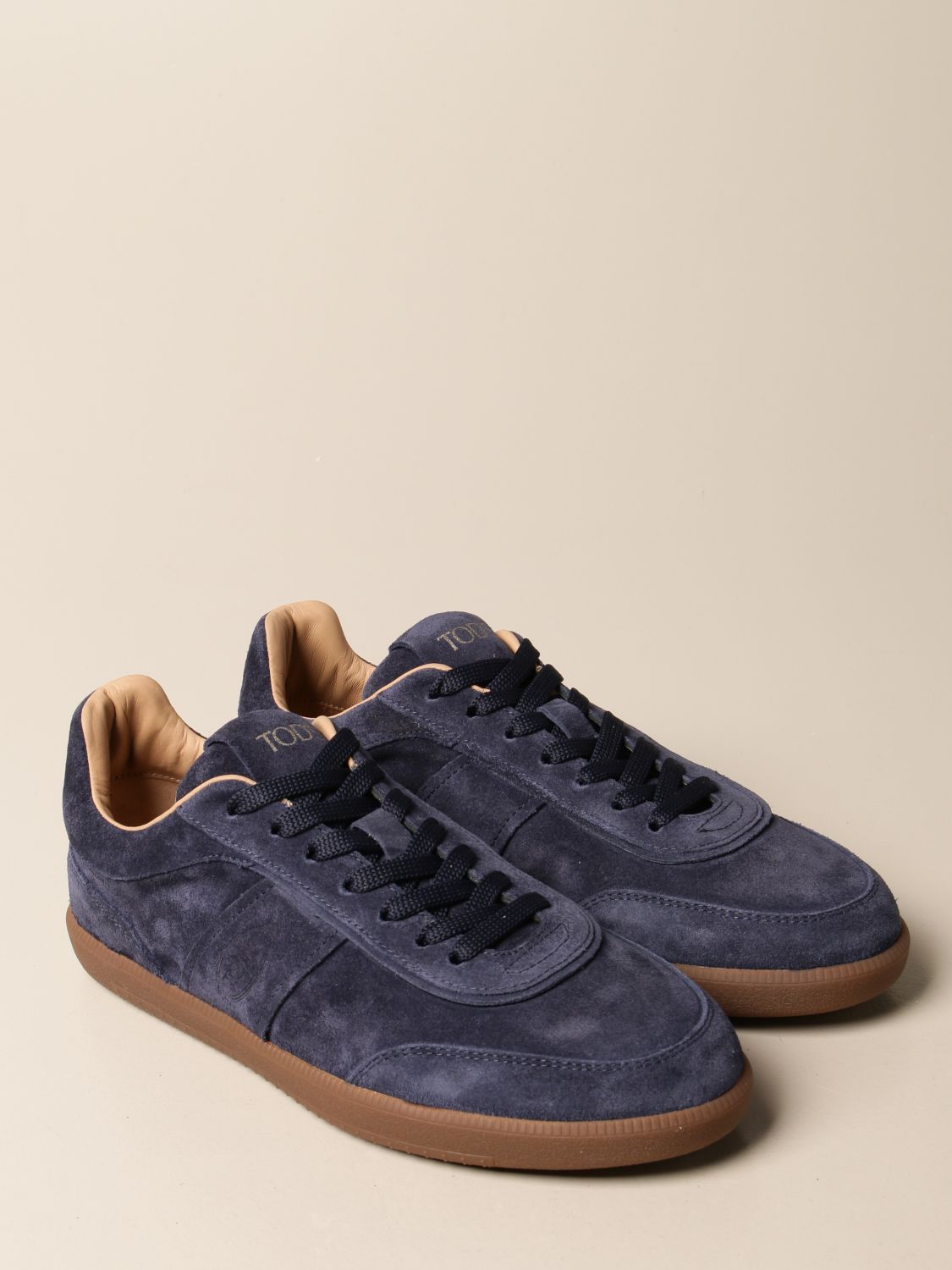 TOD'S: sneakers in suede - Blue | Tod's sneakers XXM68C0DP30 RE0 online ...