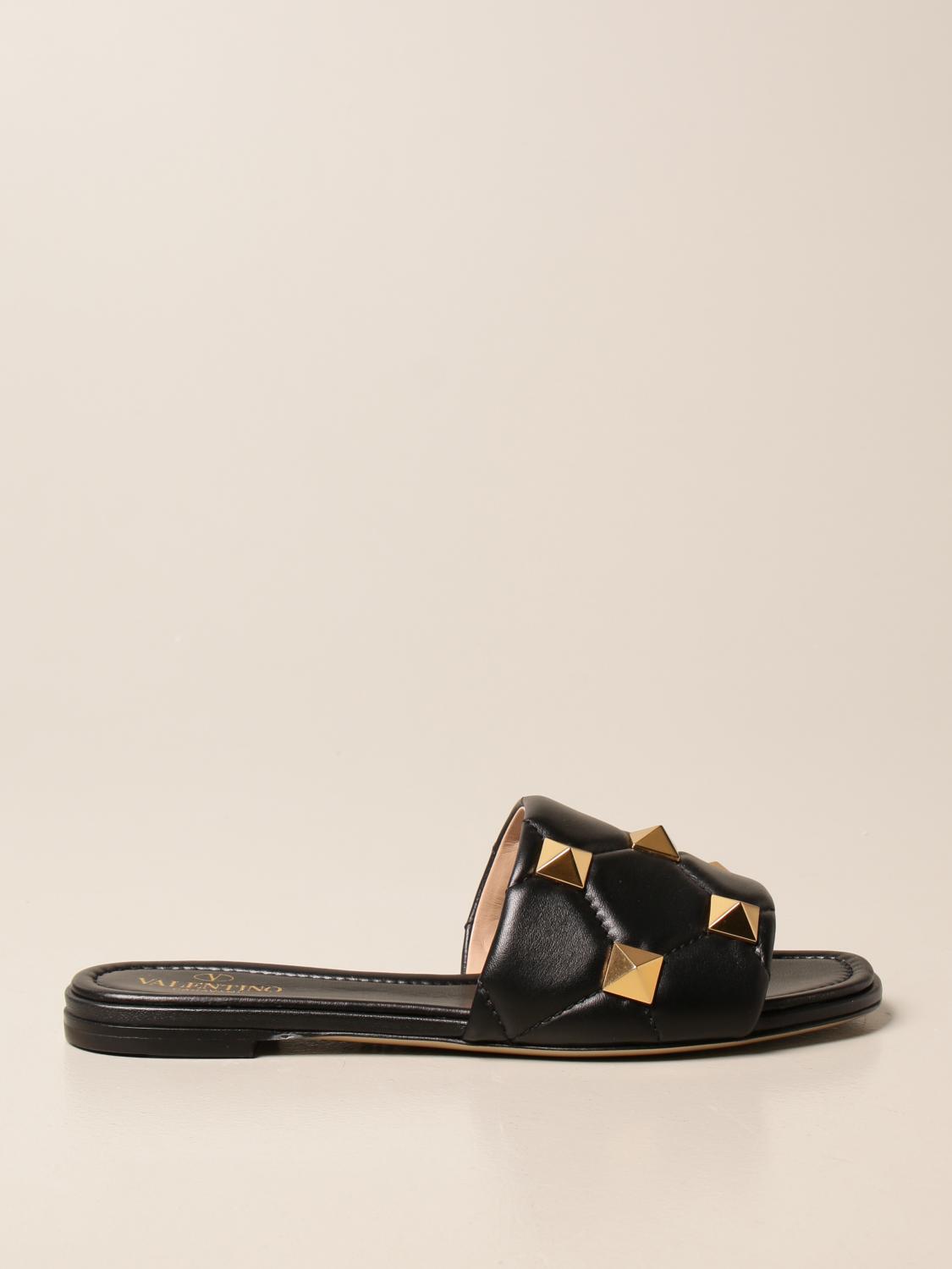 valentino fur slides