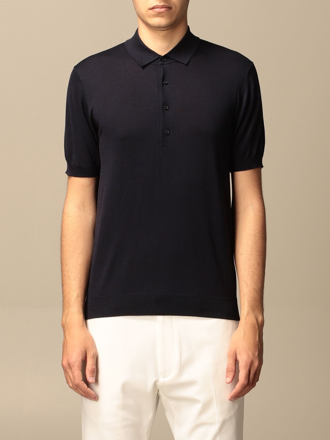 PAOLO PECORA: polo shirt for man - Blue | Paolo Pecora polo shirt A008 ...