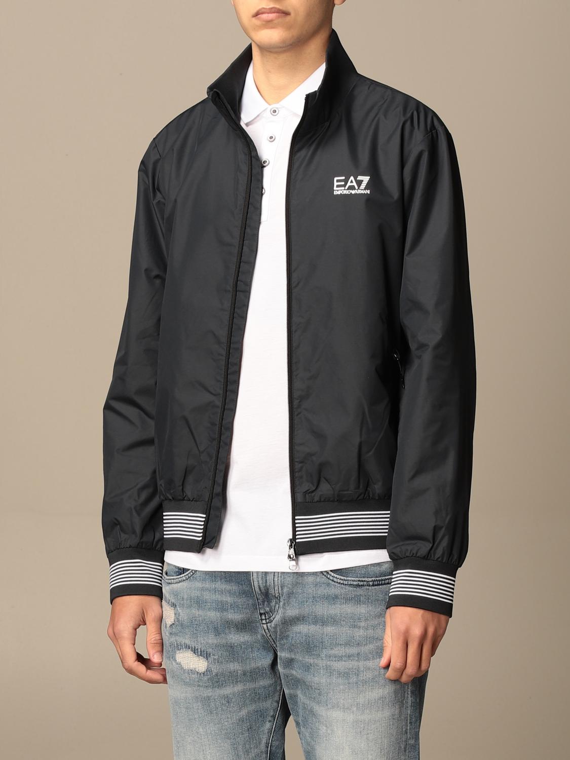 EA7: nylon bomber jacket | Jacket Ea7 Men Blue 1 | Jacket Ea7 3KPB01 ...