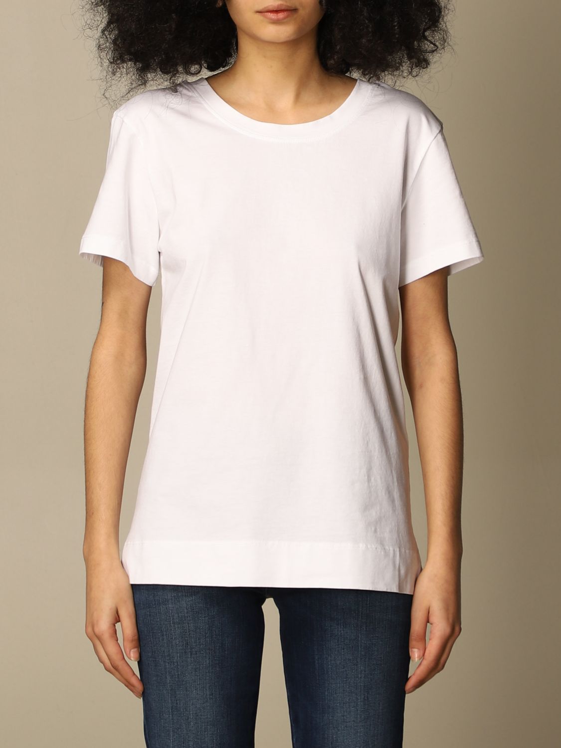 SEMICOUTURE: T-shirt with back logo | T-Shirt Semicouture Women White ...
