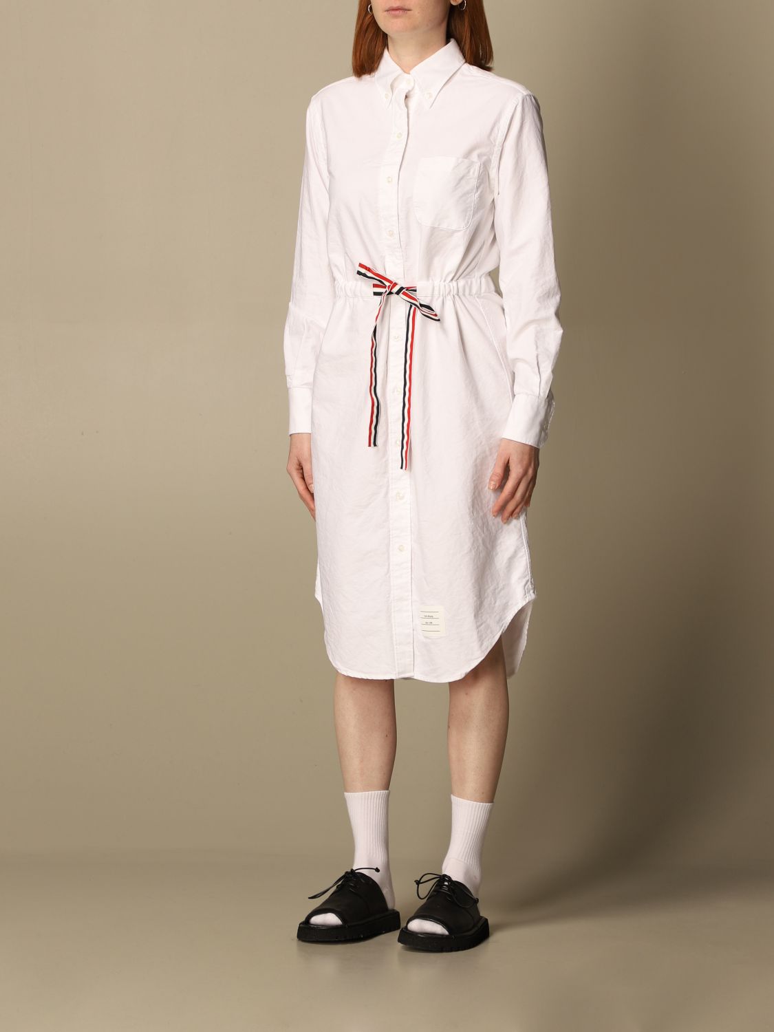 THOM BROWNE: Dress women | Dress Thom Browne Women White | Dress Thom ...