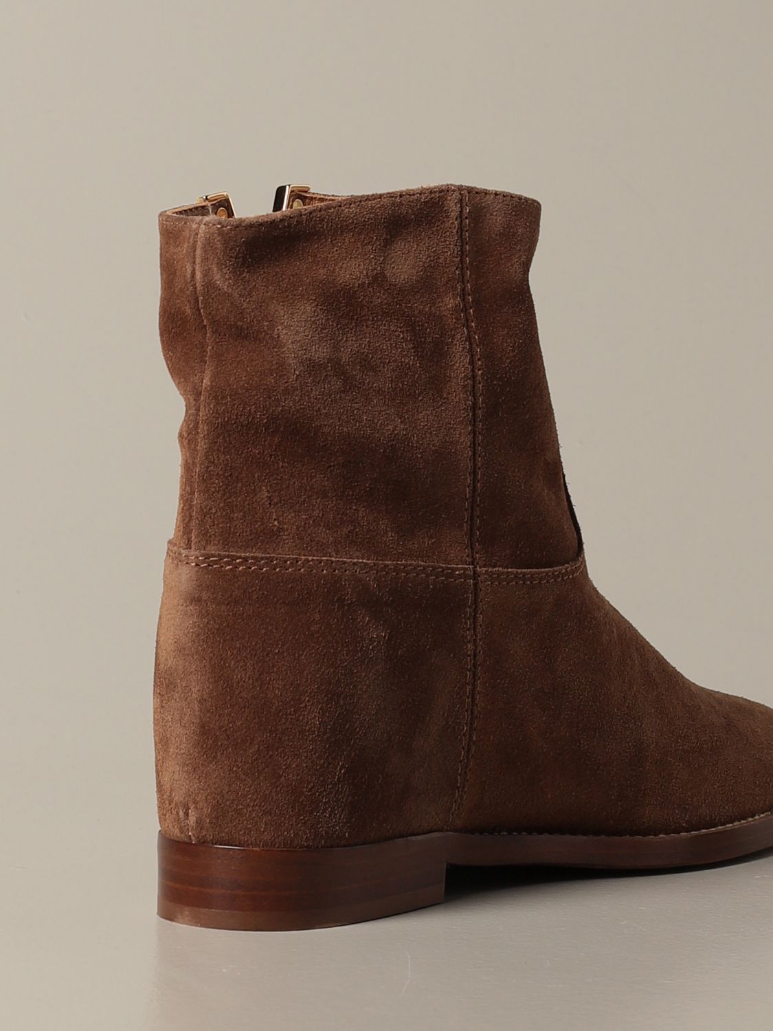 Buy > brown suede flat boots > in stock