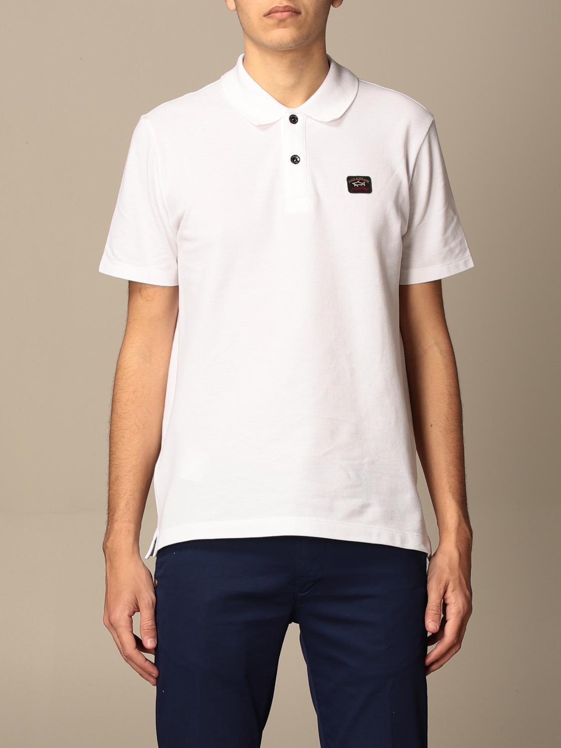 paul and shark white polo