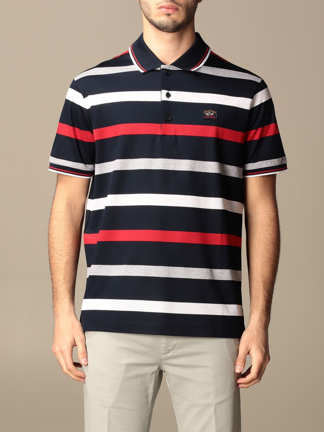 PAUL & SHARK: striped cotton polo shirt - Multicolor | Paul & Shark polo shirt 21411302 GIGLIO.COM