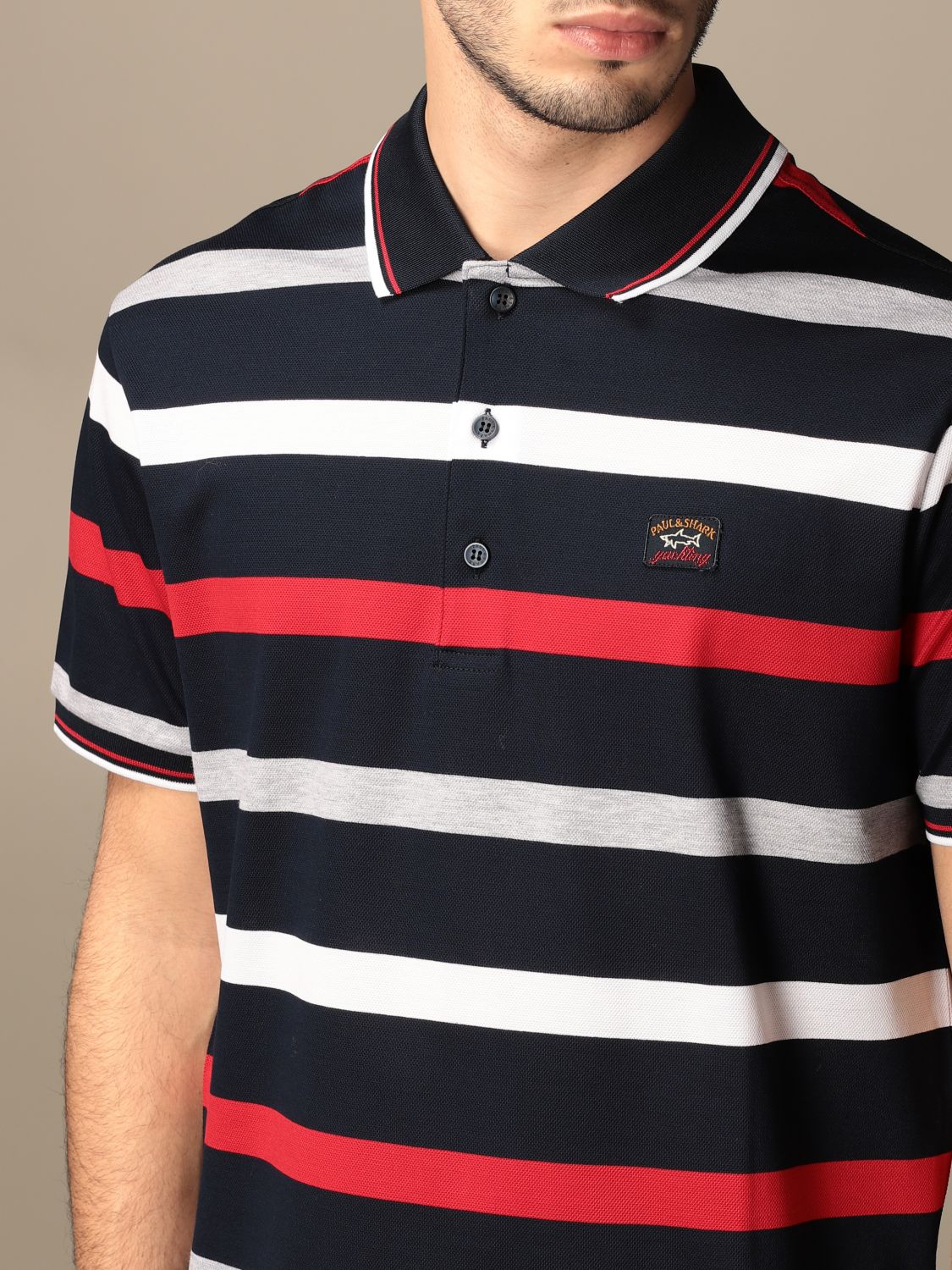 PAUL & SHARK: striped cotton polo shirt - Multicolor | Paul & Shark polo shirt 21411302 GIGLIO.COM