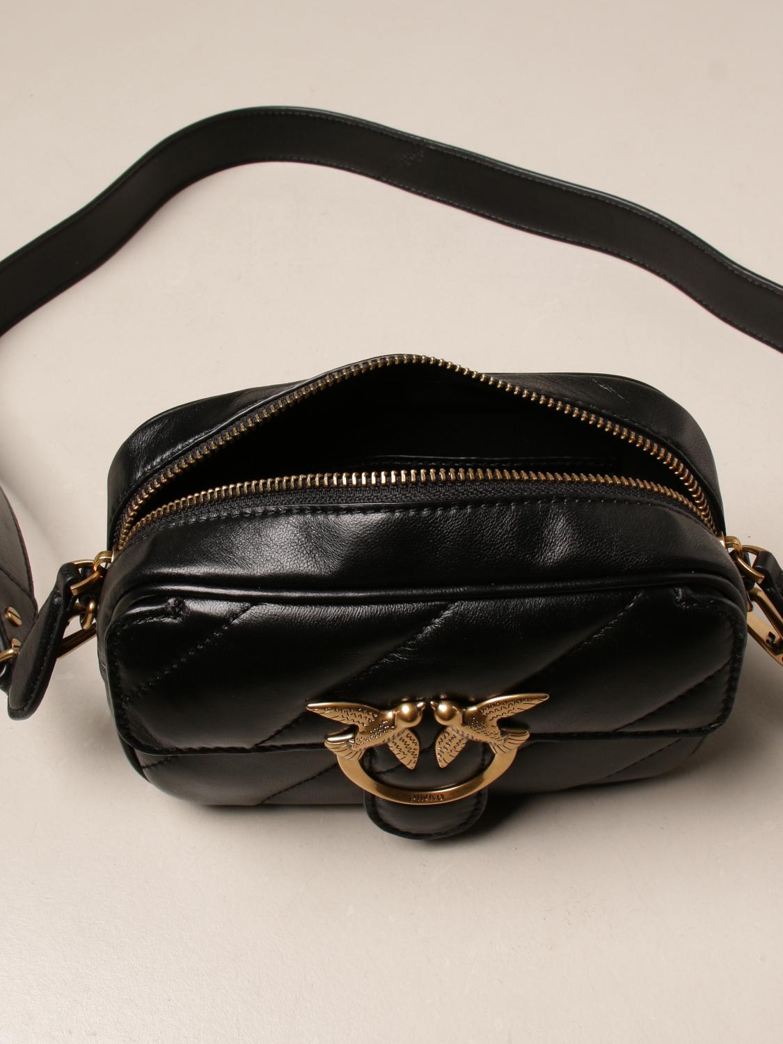 PINKO Love Baby Square maxi Quilt bag in quilted nappa Crossbody