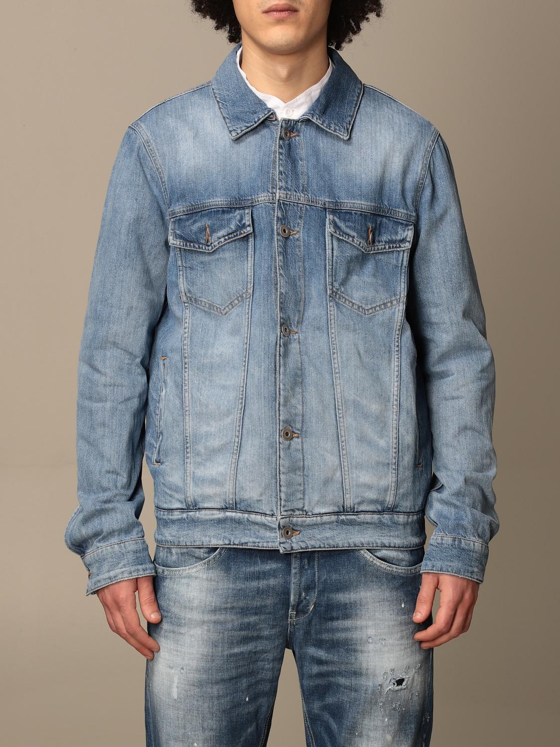 DONDUP: Giacca di jeans - Blue | Giacca Dondup UJ648DF0232U GIGLIO.COM