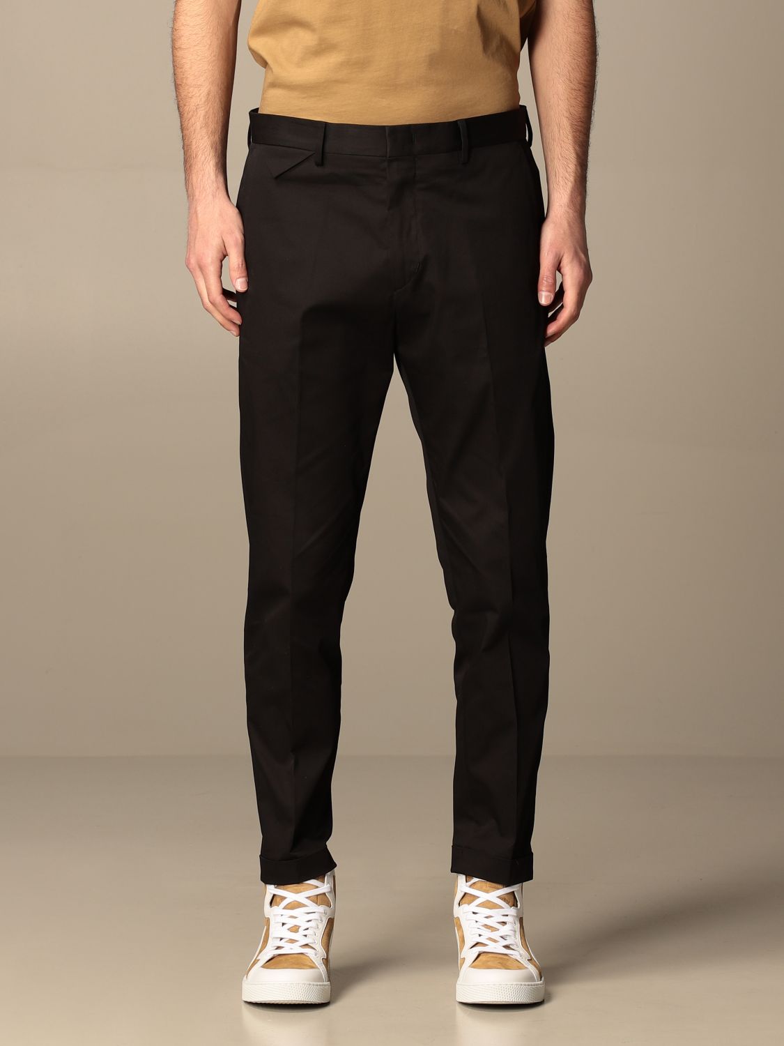 LOW BRAND: Classic pants with america pockets - Black | Pants Low Brand ...