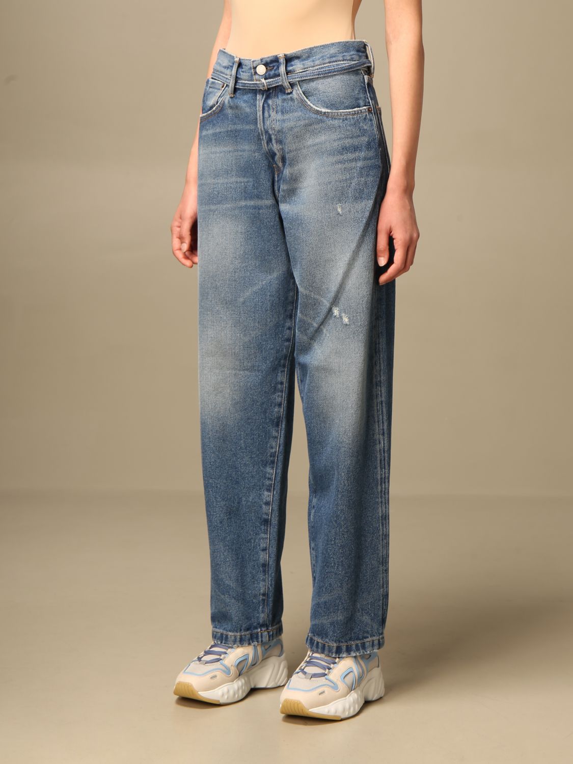 test briefpapier ongeduldig jeans with belt - Blue | Acne Studios jeans C00021 online on GIGLIO.COM