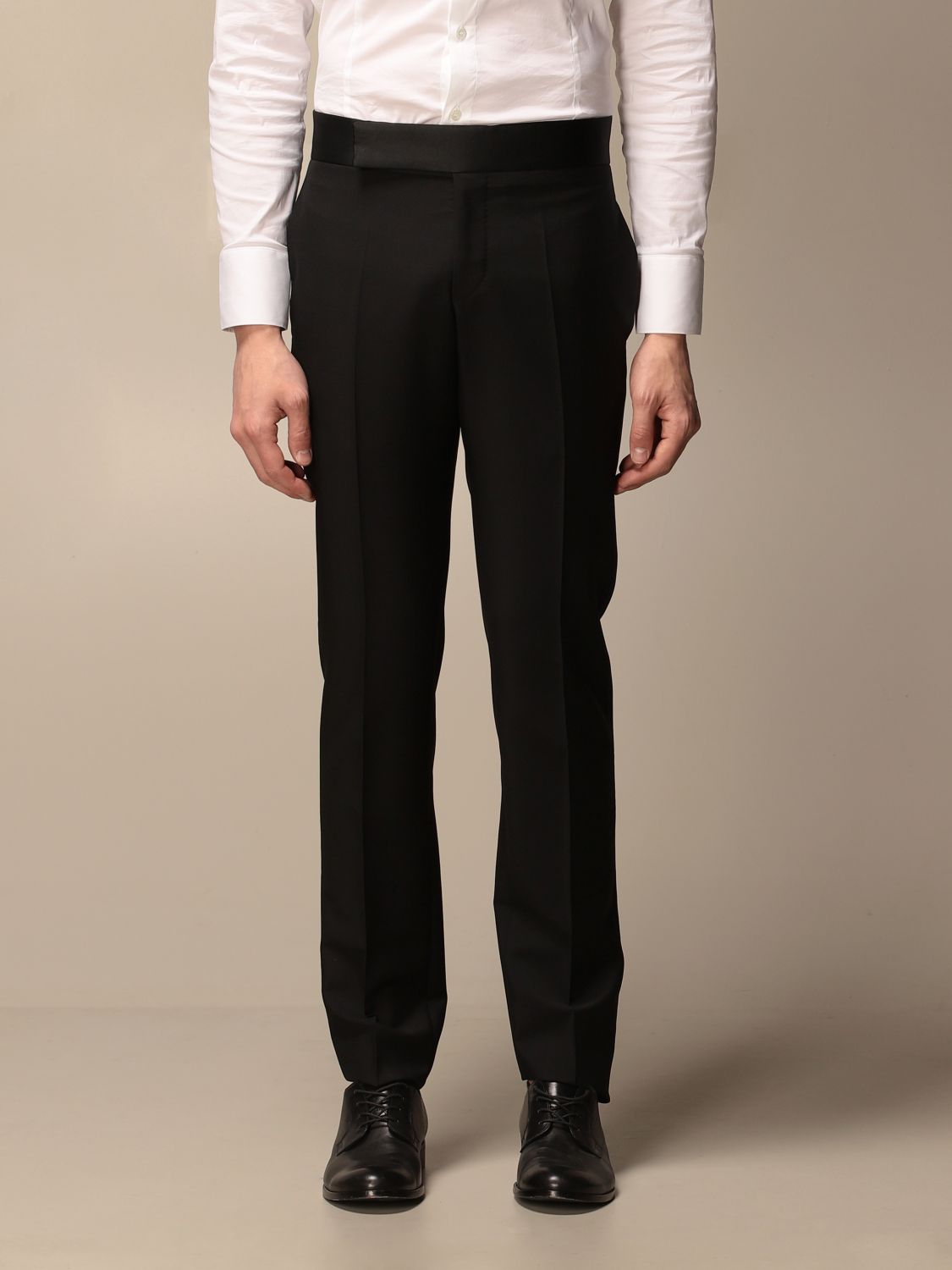 EMPORIO ARMANI: classic pants - Black | Emporio Armani pants A1P3M0 ...