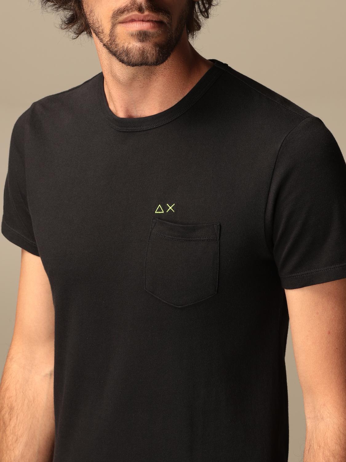 Sun 68 Outlet Tshirt in cotone con logo Nero TShirt Sun 68
