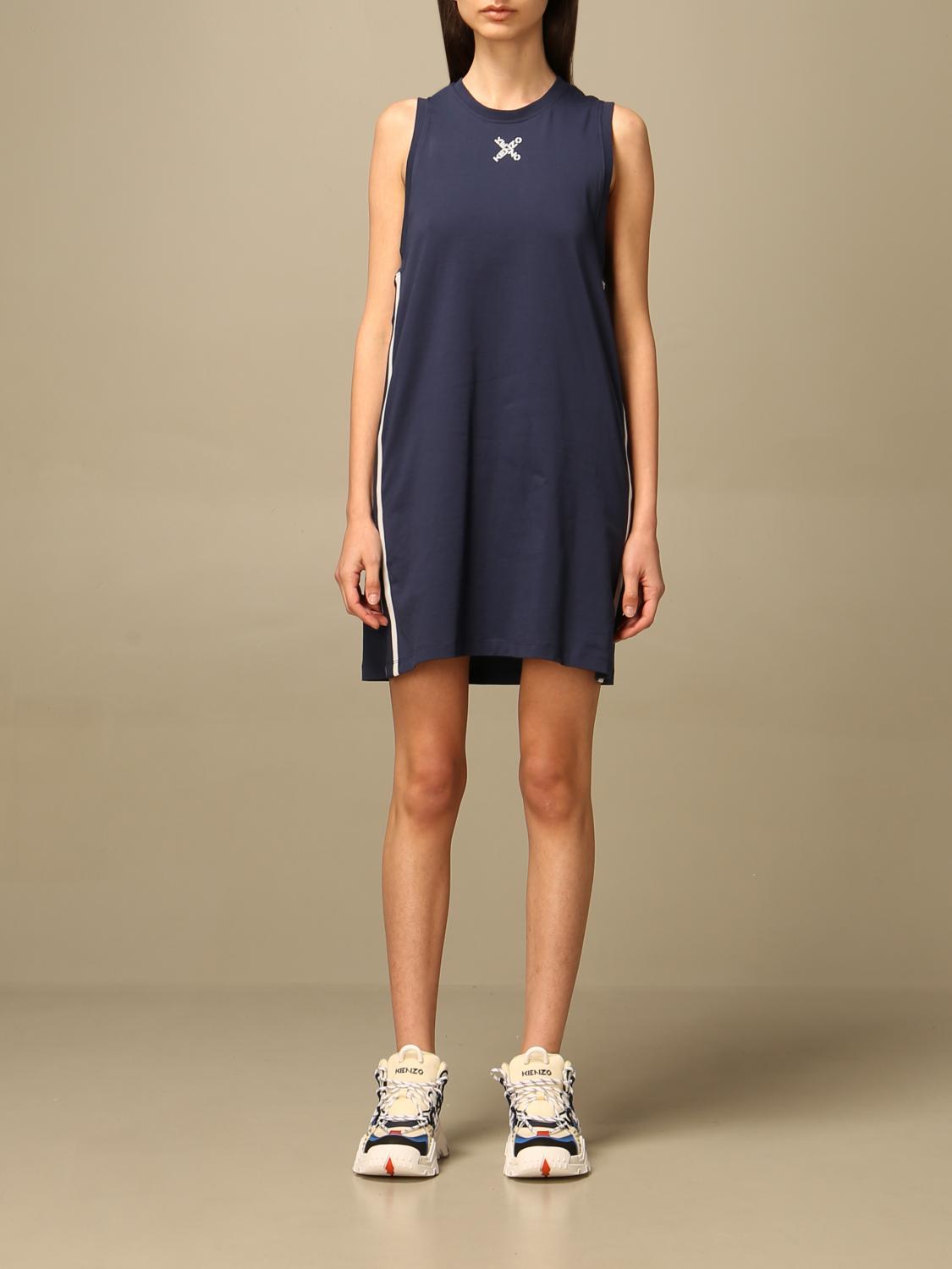KENZO short dress in cotton with big back logo Dress Kenzo Women