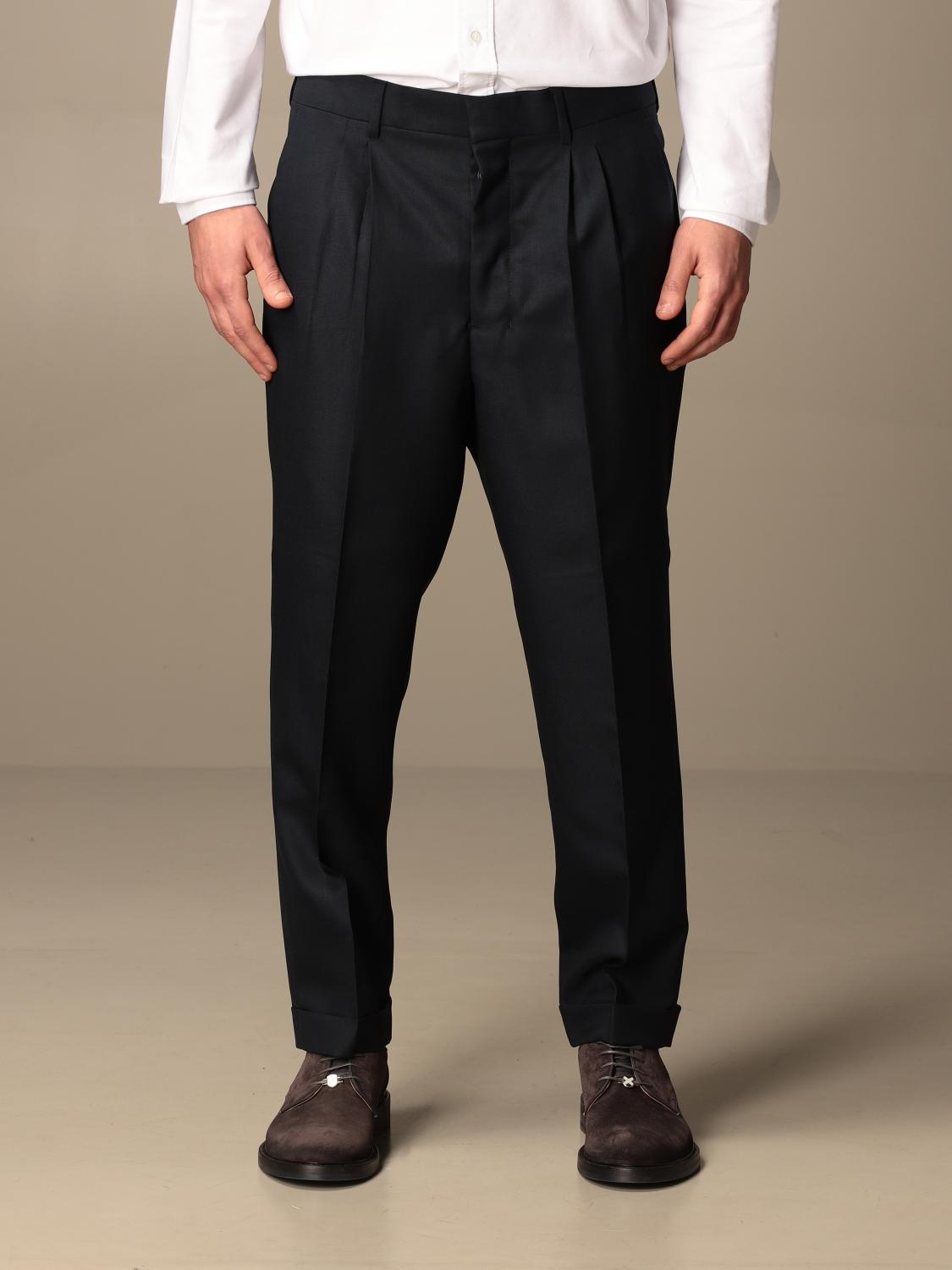 Ami Paris パンツ メンズ ネイビー パンツ Ami Paris E21ht Giglio Com