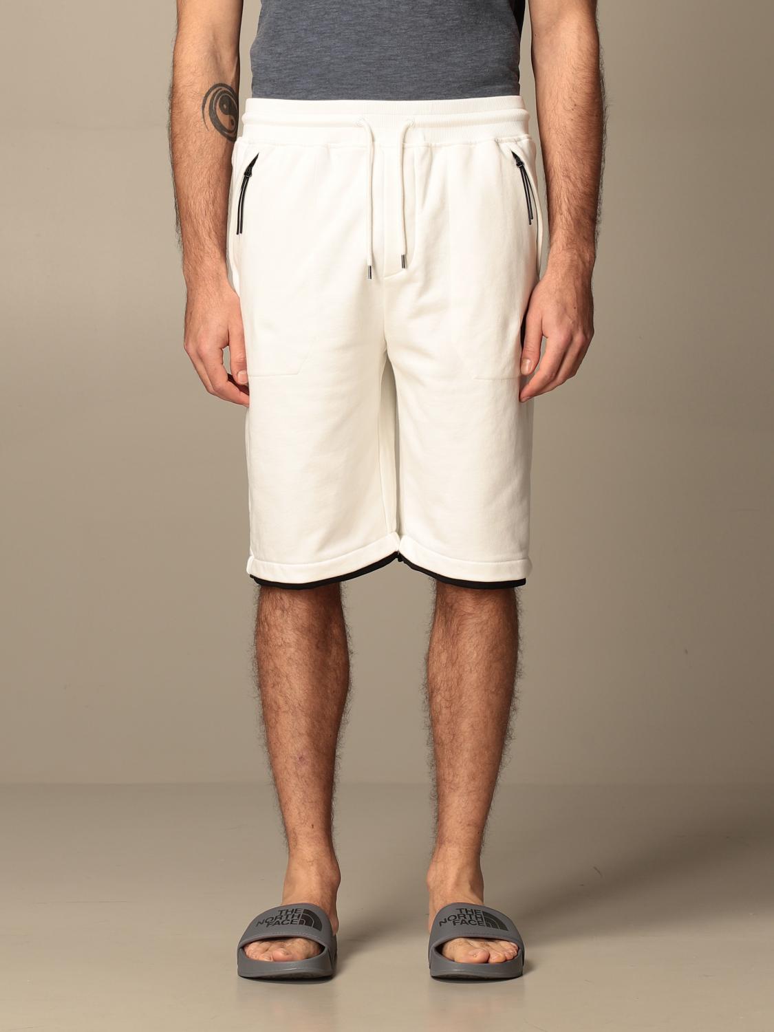 white jogging shorts