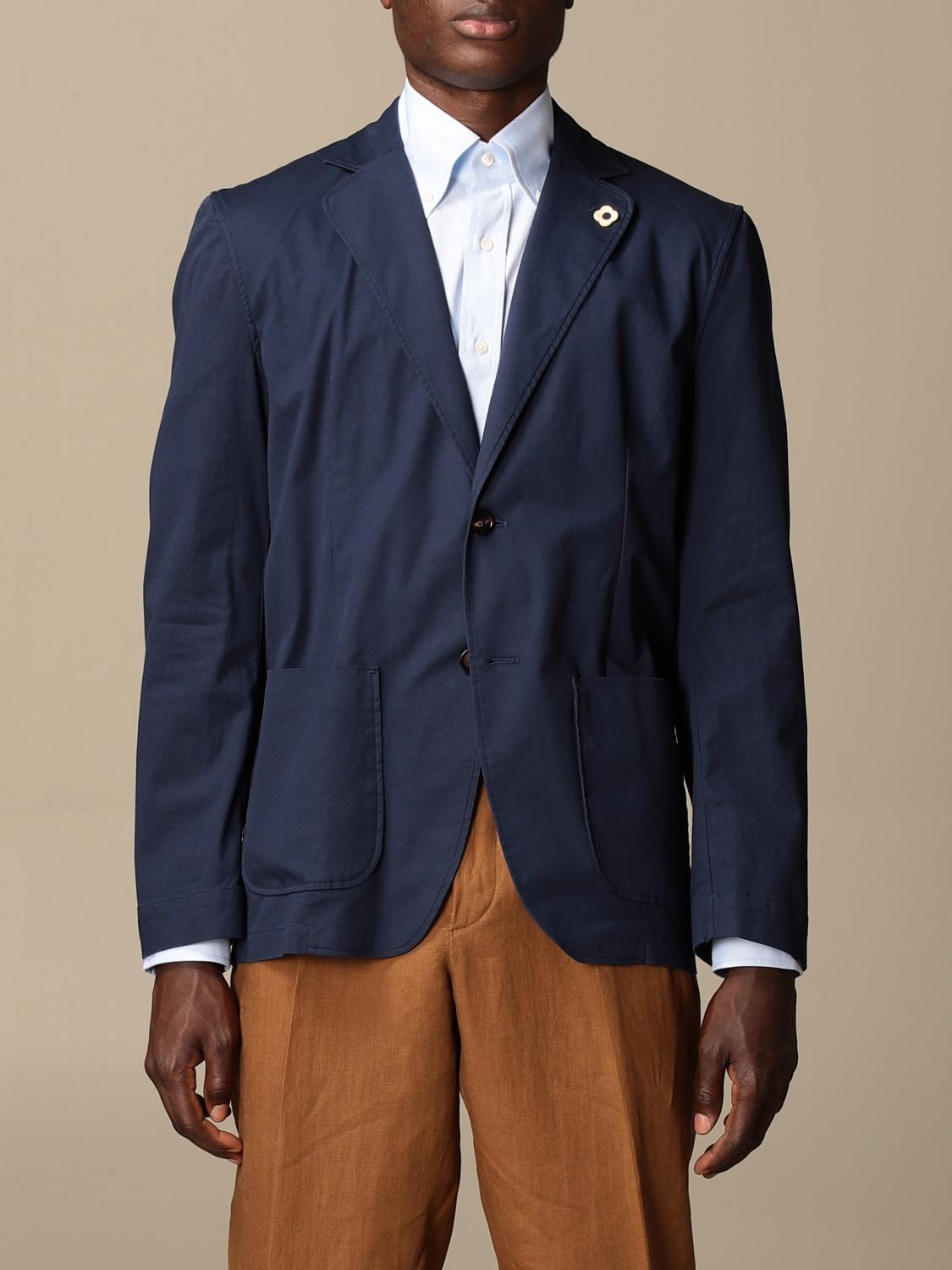 LARDINI: blazer for man - Navy | Lardini blazer ELAMAELC1323