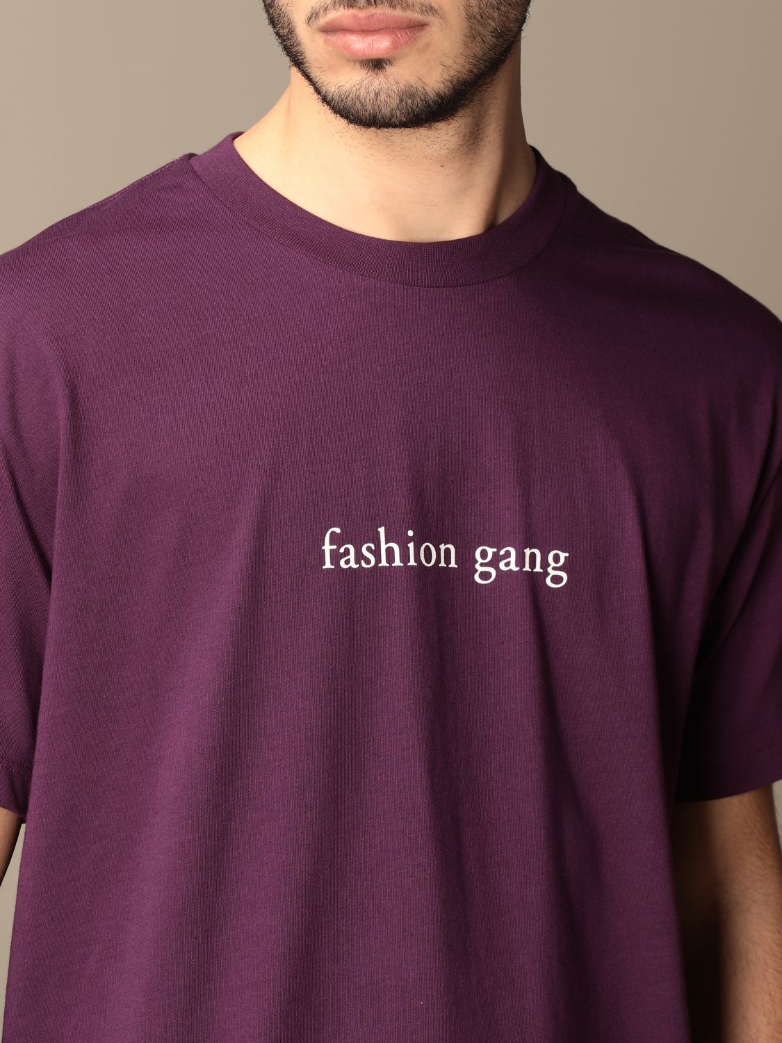 T-shirt Ih Nom Uh Nit: Ih Nom Uh Nit cotton t-shirt with logo violet 4