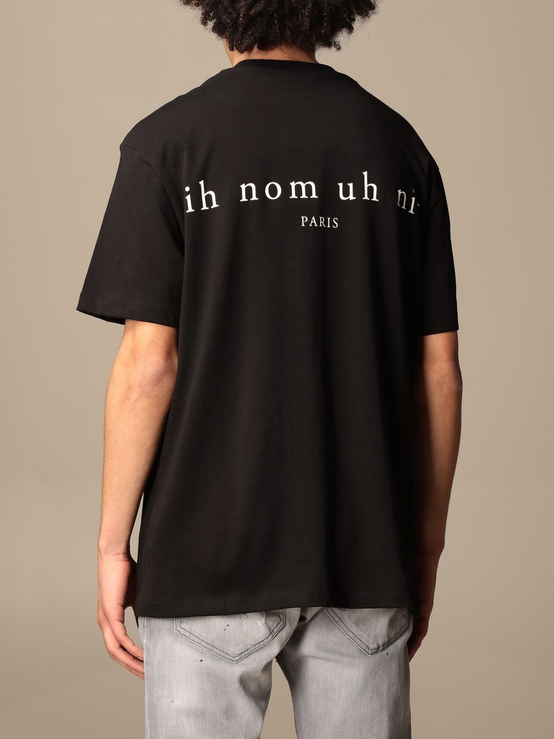 IH NOM UH NIT: T-shirt men - Black | T-Shirt Ih Nom Uh Nit NCS21261 ...