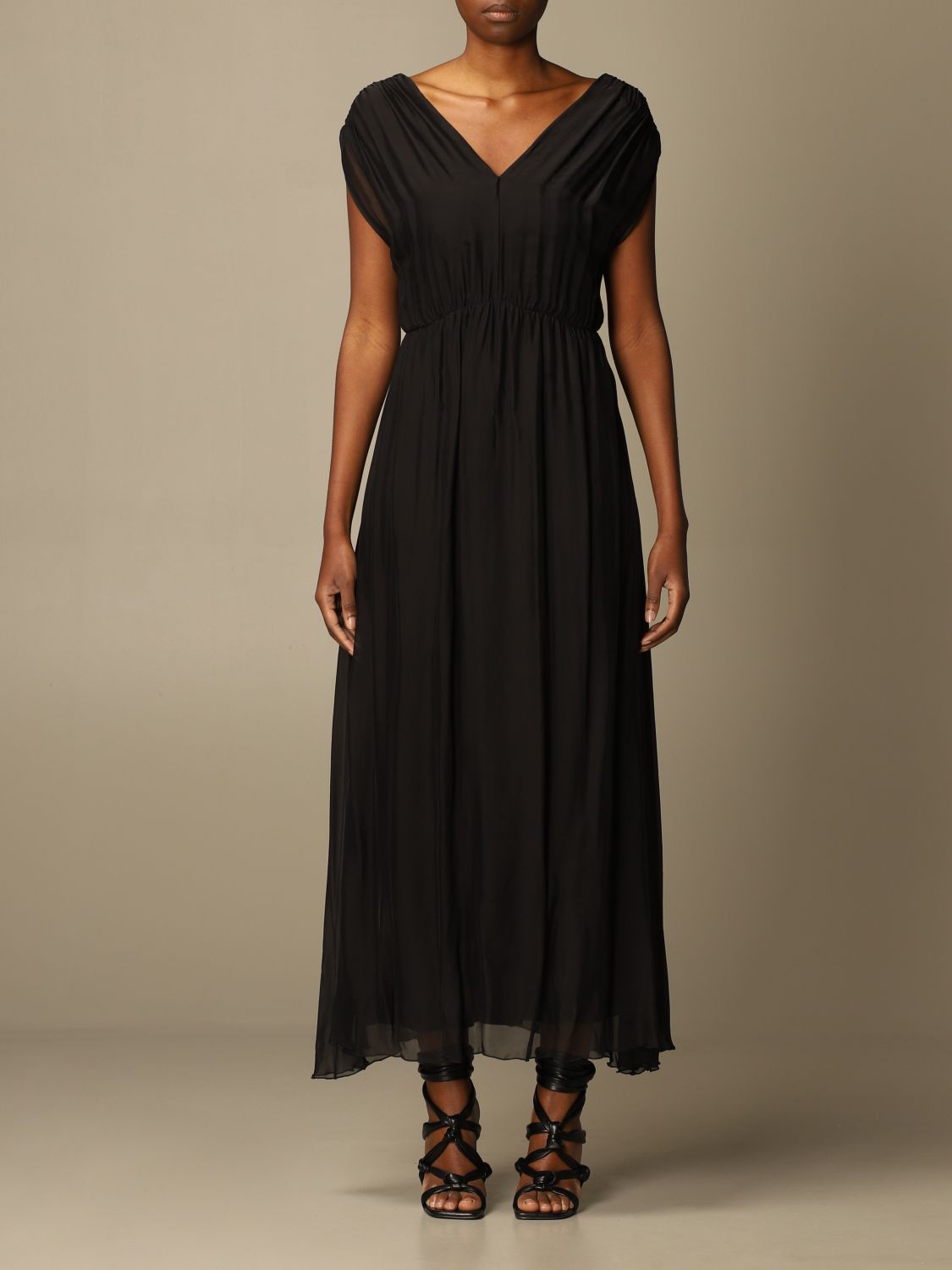 KAOS: dress for woman - Black | Kaos dress NPJAR007 online at GIGLIO.COM