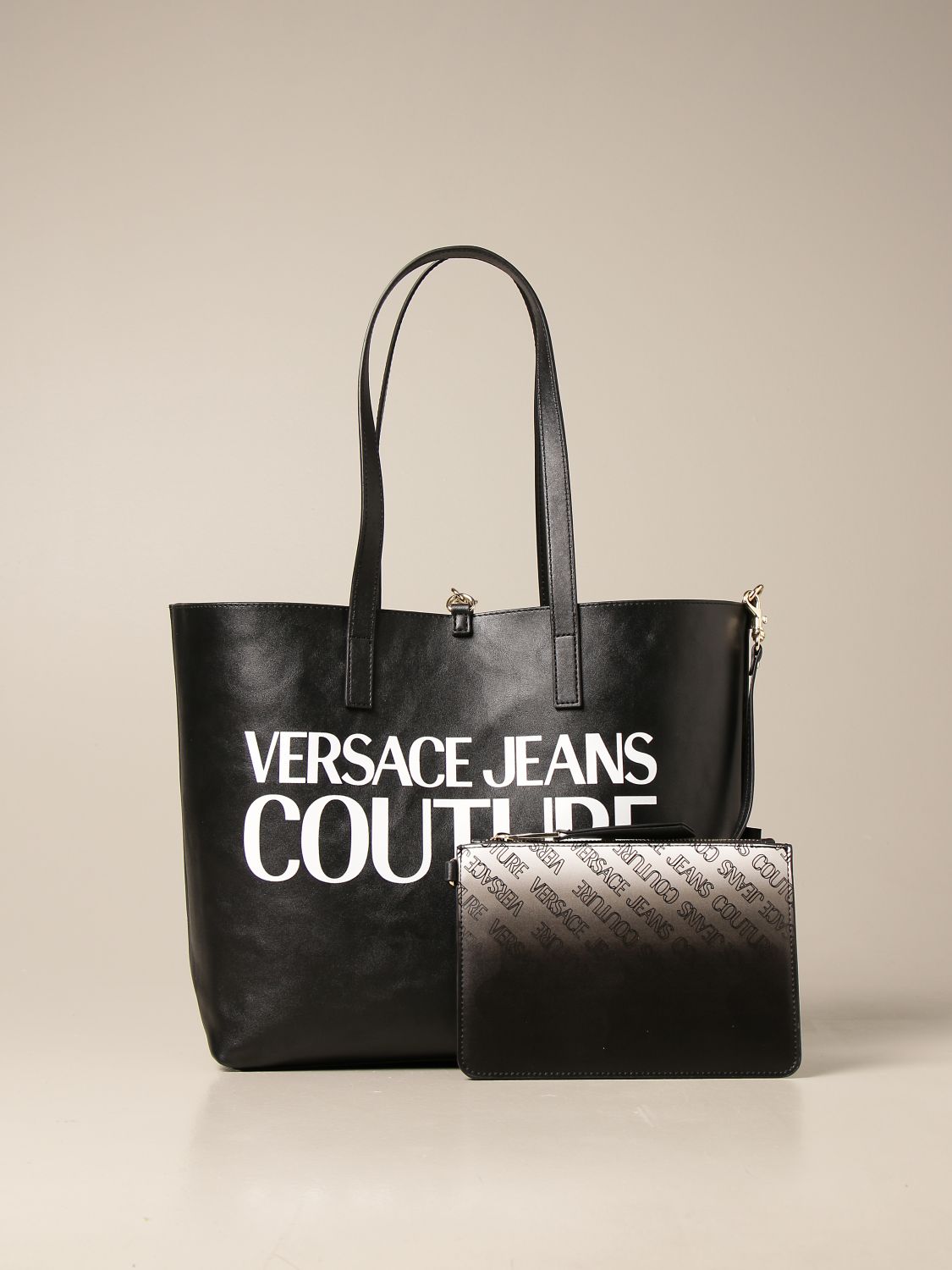 VERSACE JEANS COUTURE: bag in synthetic leather | Tote Bags Versace