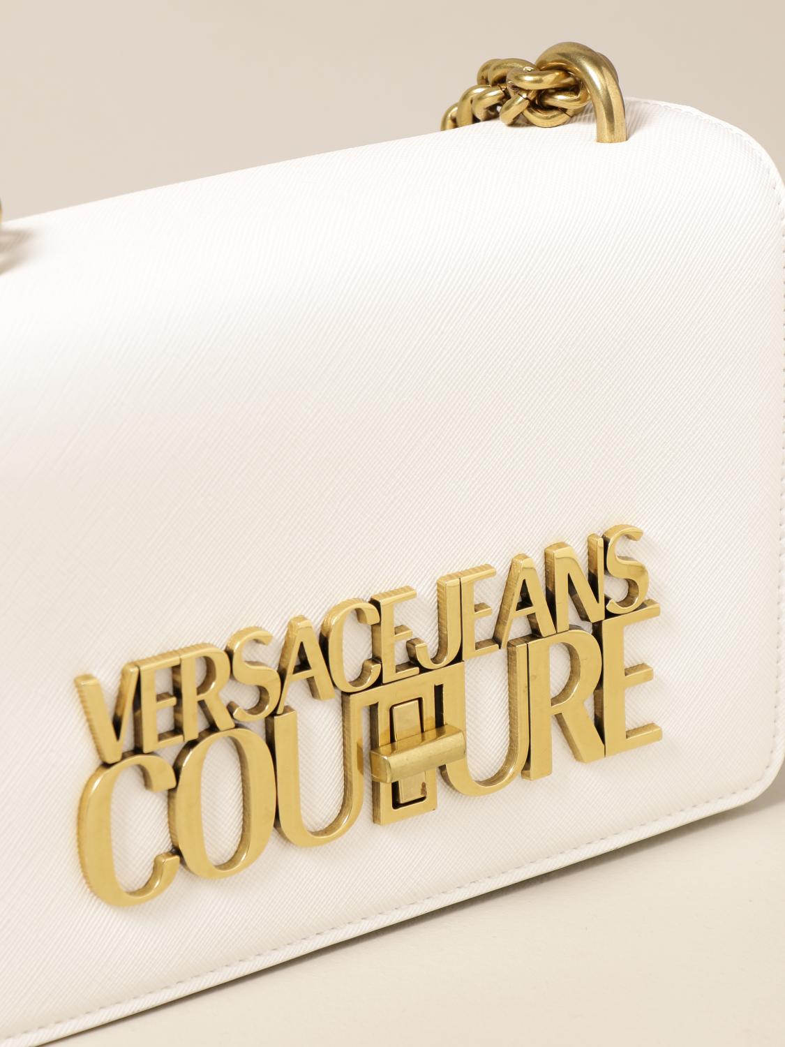 VERSACE JEANS COUTURE crossbody bags for women White Versace Jeans