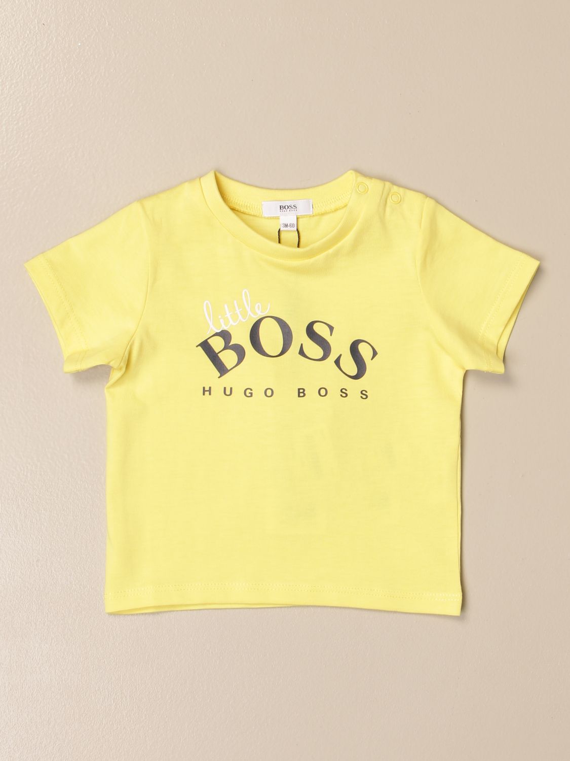hugo boss yellow t shirt